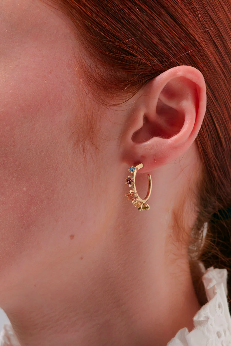 Karen Walker Baroque Earrings // Gold Plated