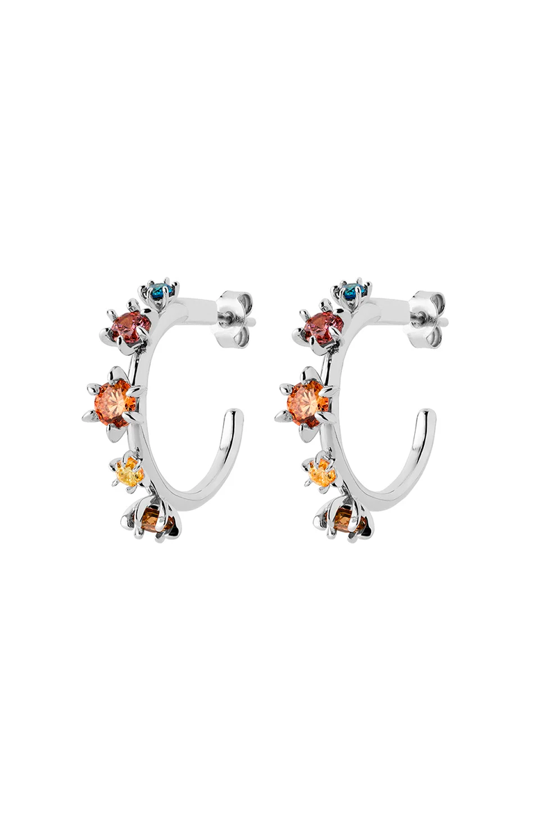 Karen Walker Baroque Earrings // Silver