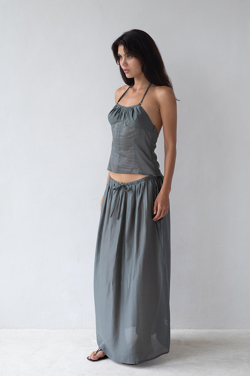 Belle Anna Flore Top // Evergreen