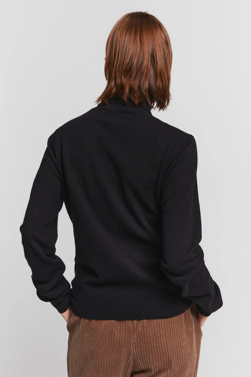 Karen Walker Classic Roll Neck Sweater // Black