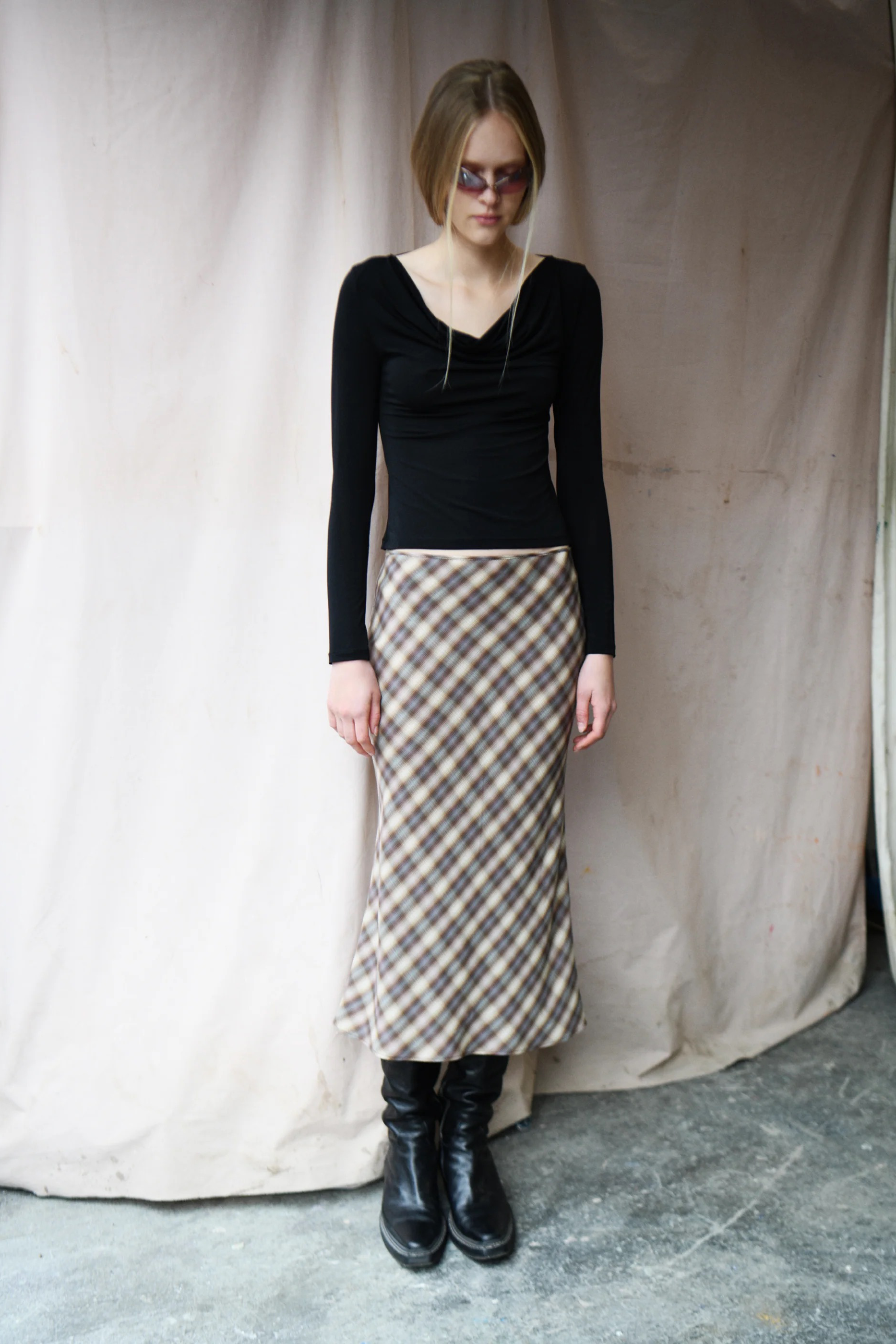 PV Enmesh Skirt // Blur Check