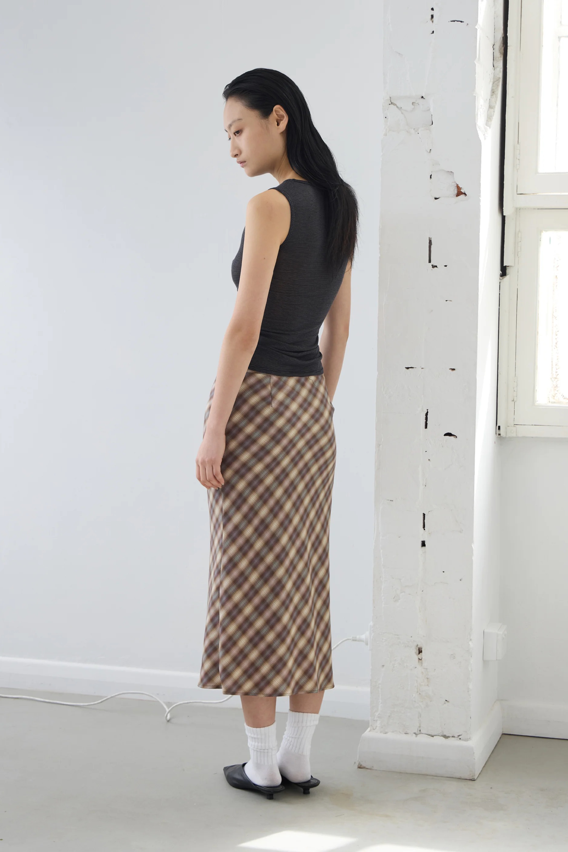 PV Enmesh Skirt // Blur Check