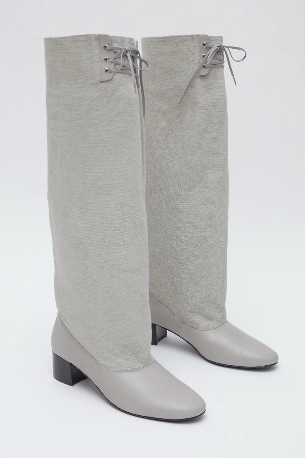 Paloma Wool Victoria Canvas Boots // Beige