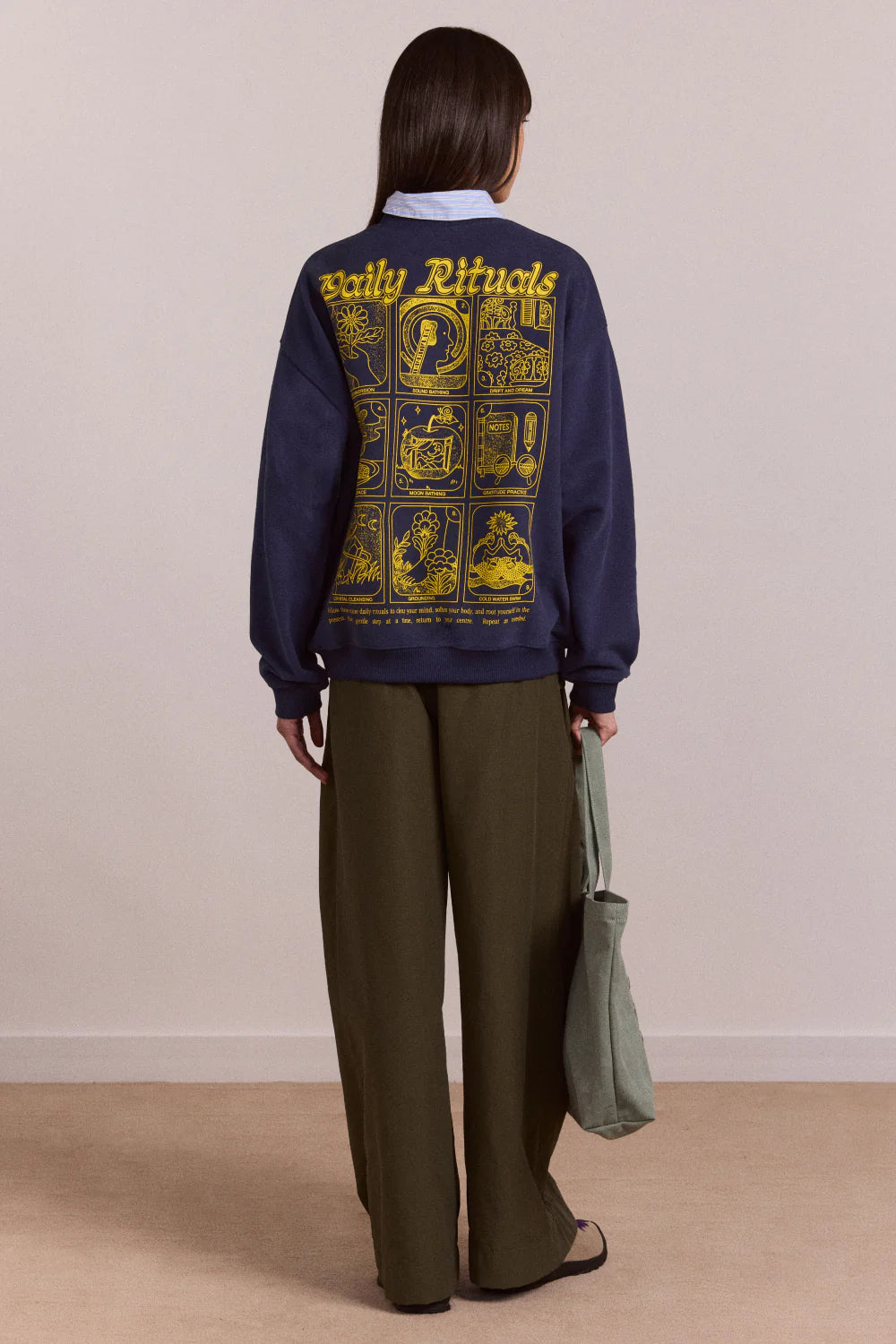Damson Madder Daily Rituals Sweatshirt // Navy