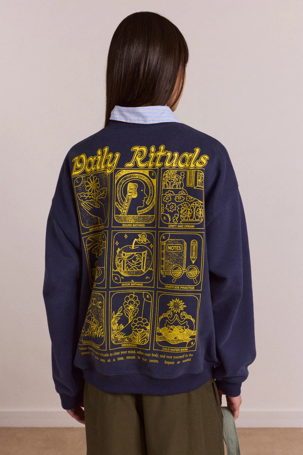 Damson Madder Daily Rituals Sweatshirt // Navy