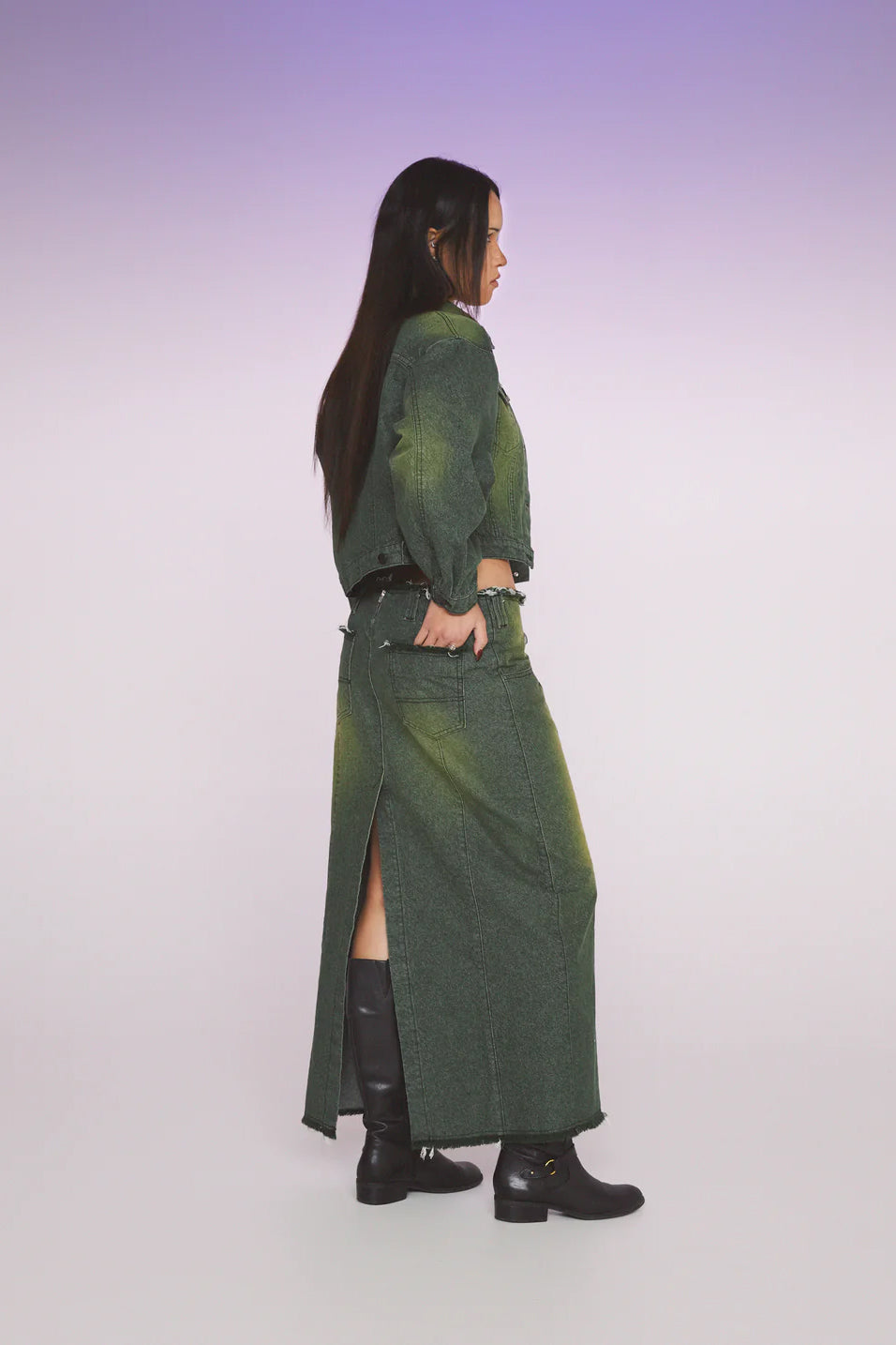 PV Virtual Nature Skirt // Green