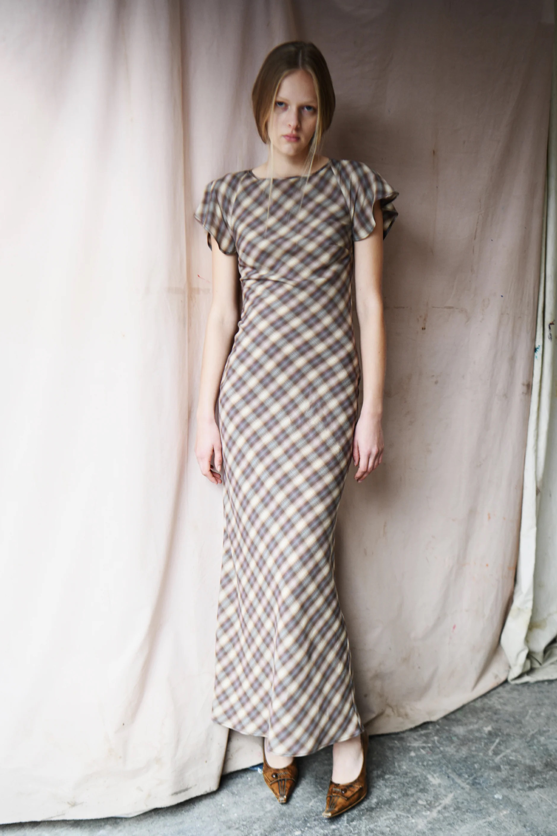 PV Enmesh Dress // Blur Check