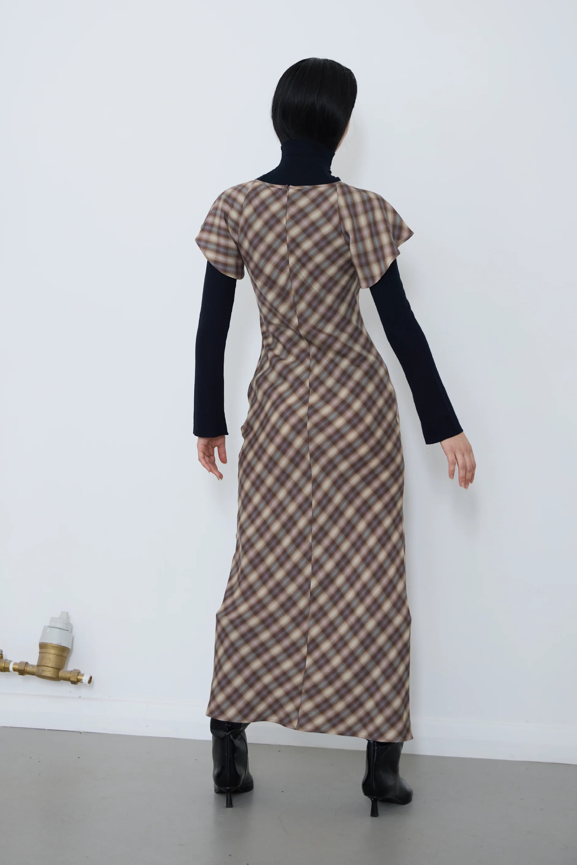 PV Enmesh Dress // Blur Check