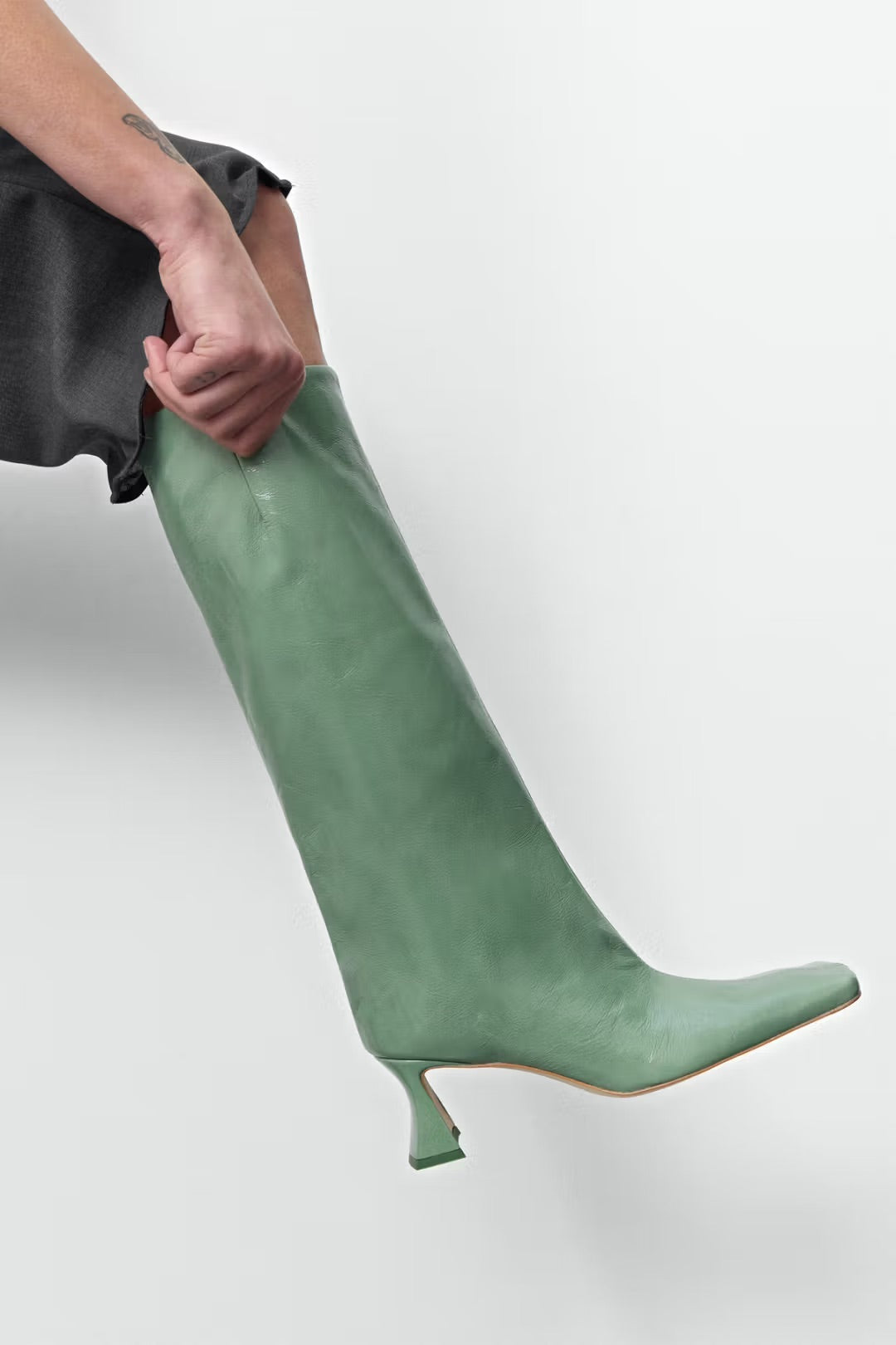 Miista Bluma Tall Boots // Acquamarine