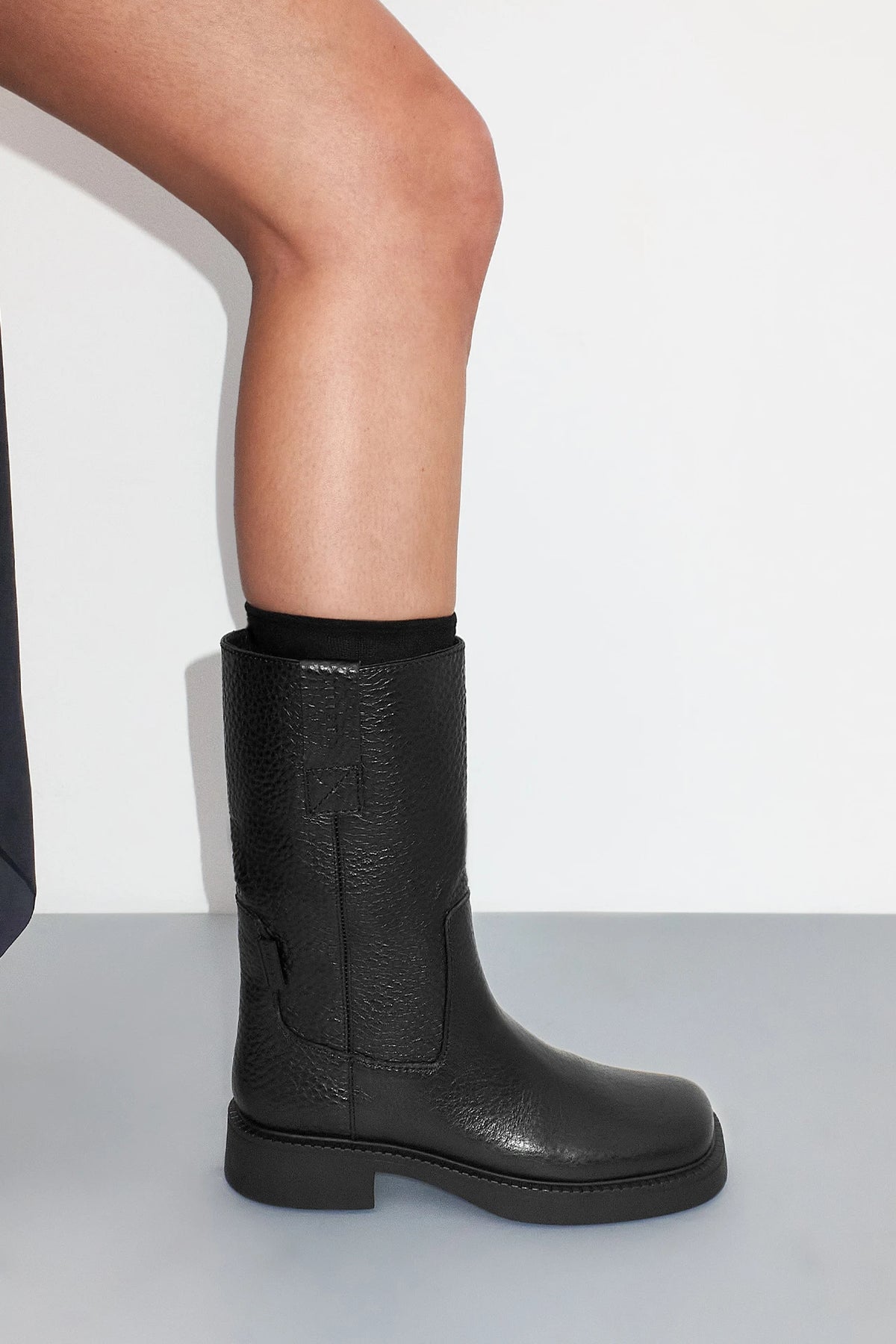 Miista Aron Raw Ankle Boots // Black