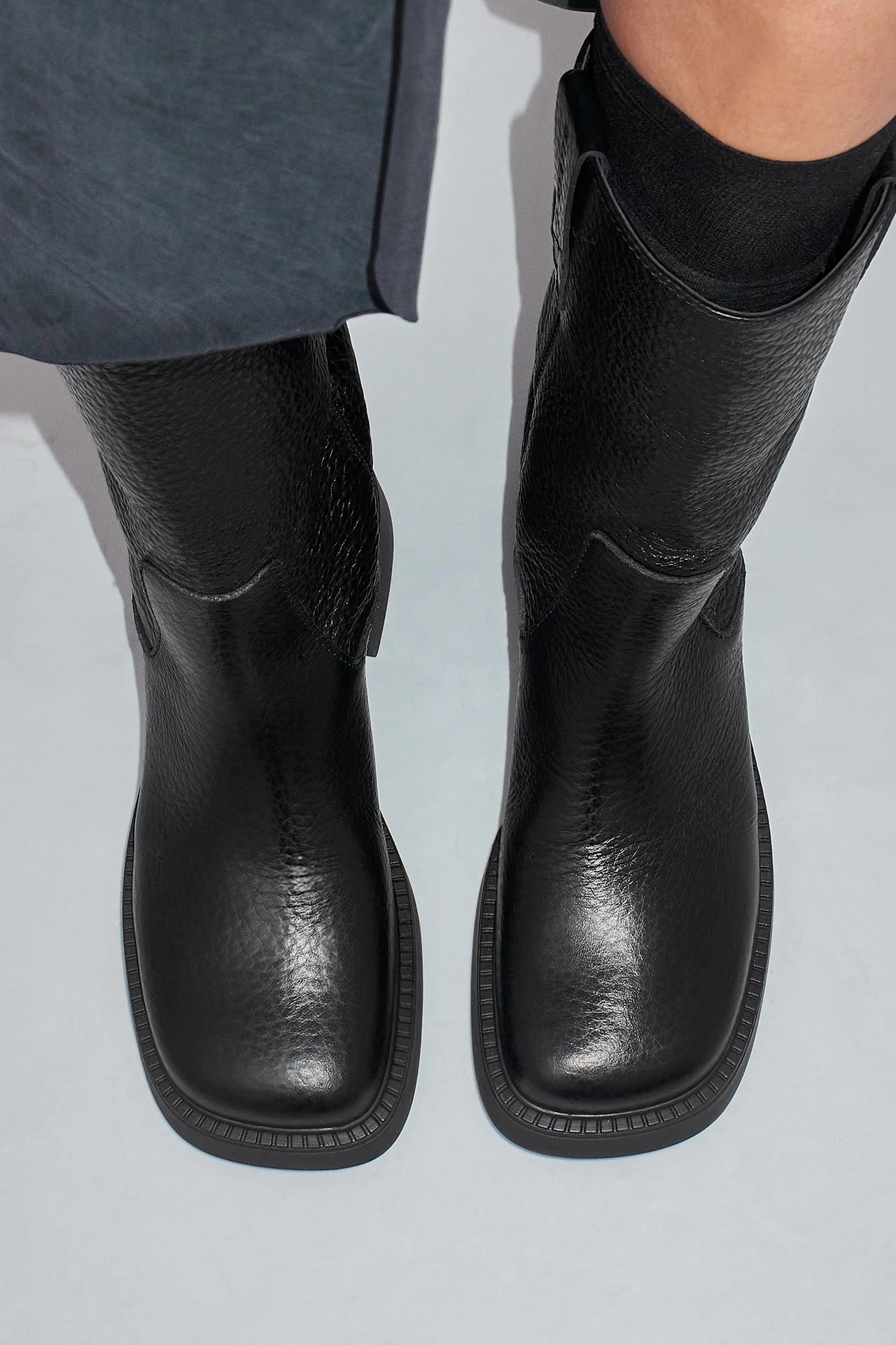 Miista Aron Raw Ankle Boots // Black