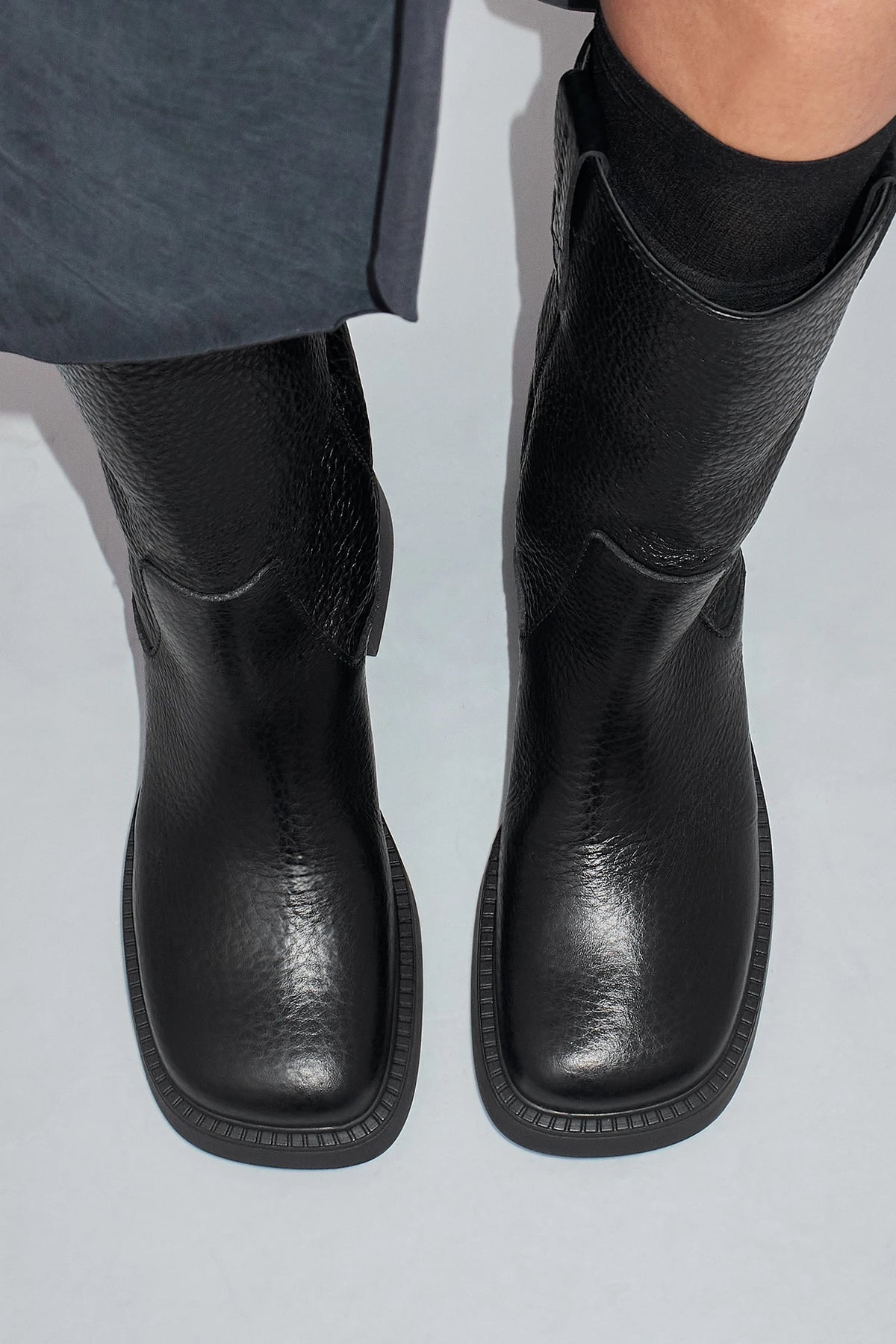 Miista Aron Raw Ankle Boots // Black