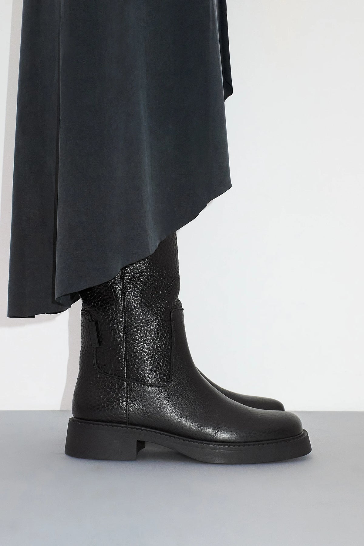 Miista Aron Raw Ankle Boots // Black