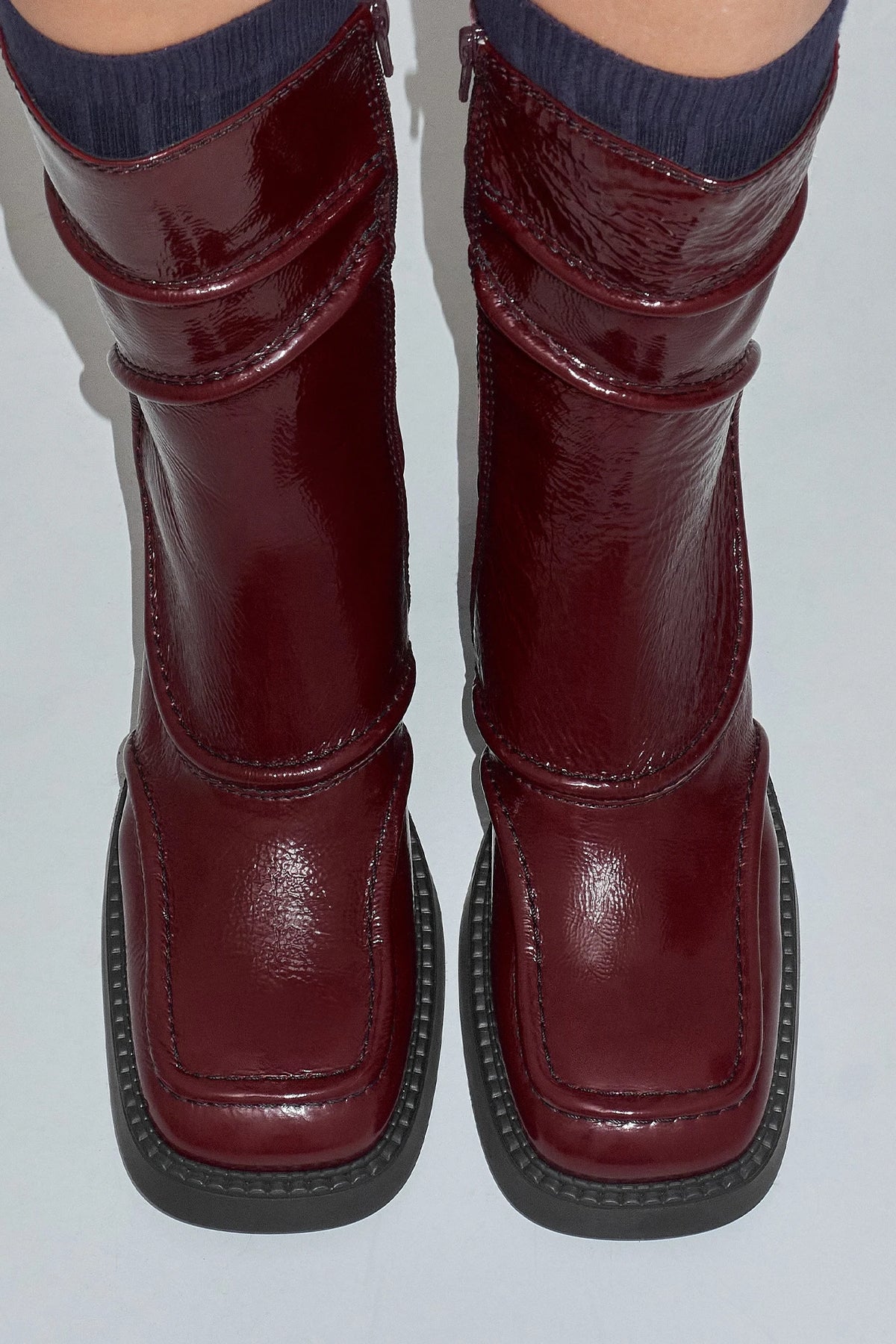 Miista Malene Ankle Boot // Burgundy