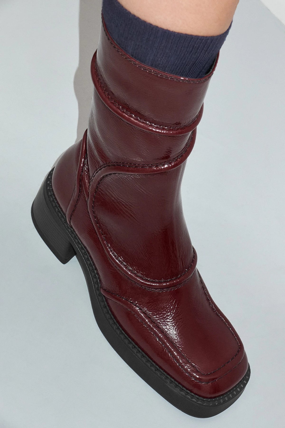 Miista Malene Ankle Boot // Burgundy