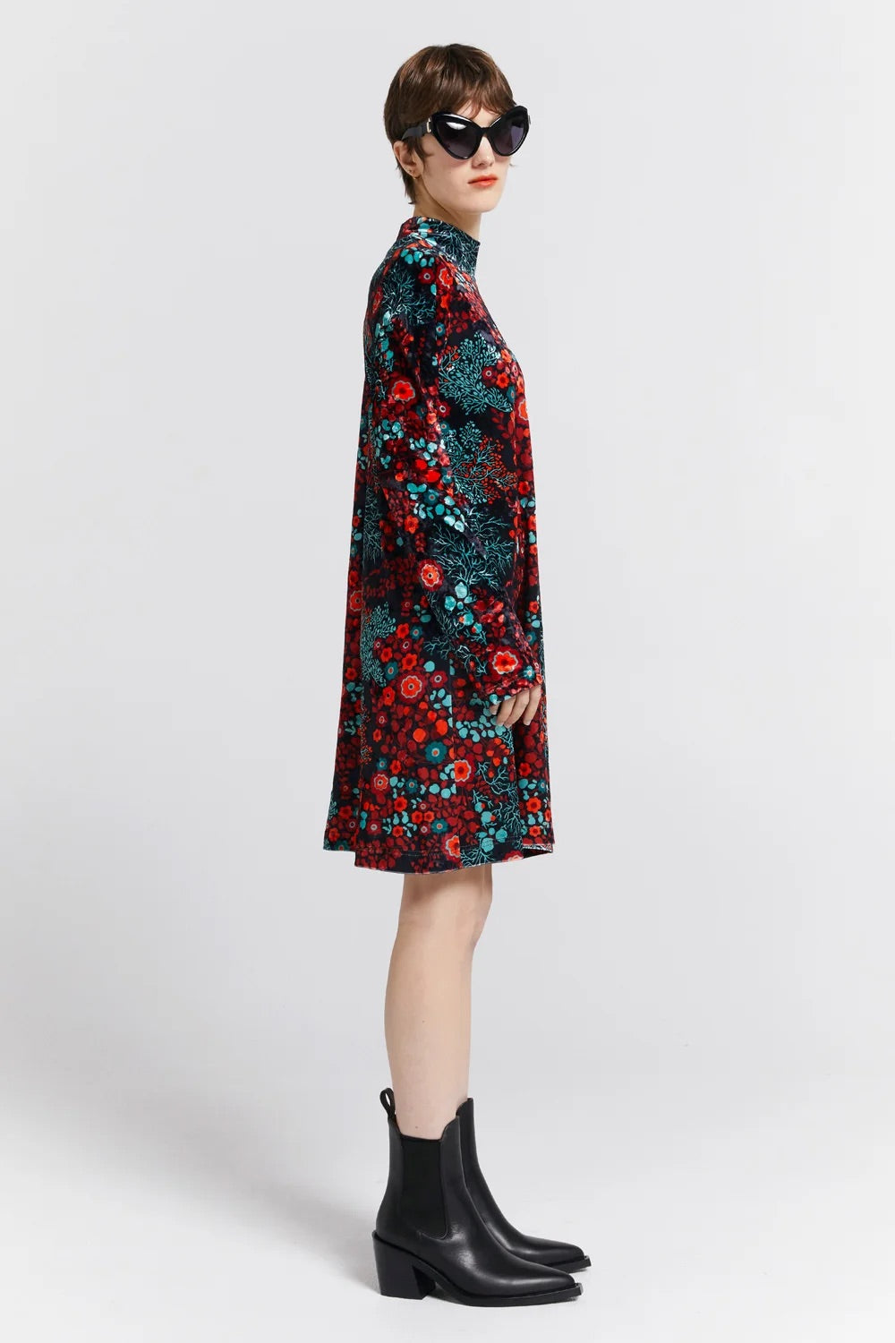 Karen Walker Electric Velvet Dress // Electric Meadow