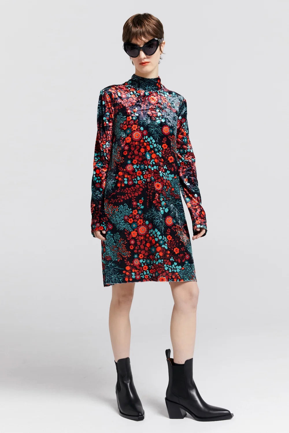 Karen Walker Electric Velvet Dress // Electric Meadow