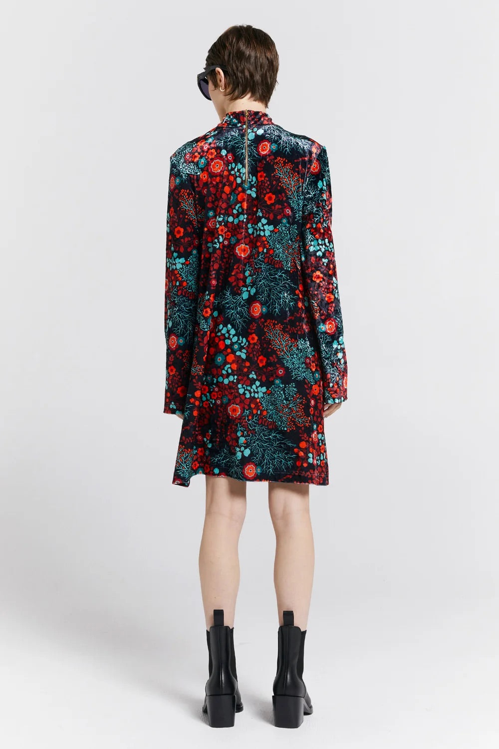 Karen Walker Electric Velvet Dress // Electric Meadow