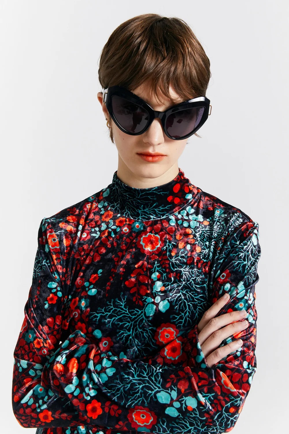 Karen Walker Electric Velvet Dress // Electric Meadow