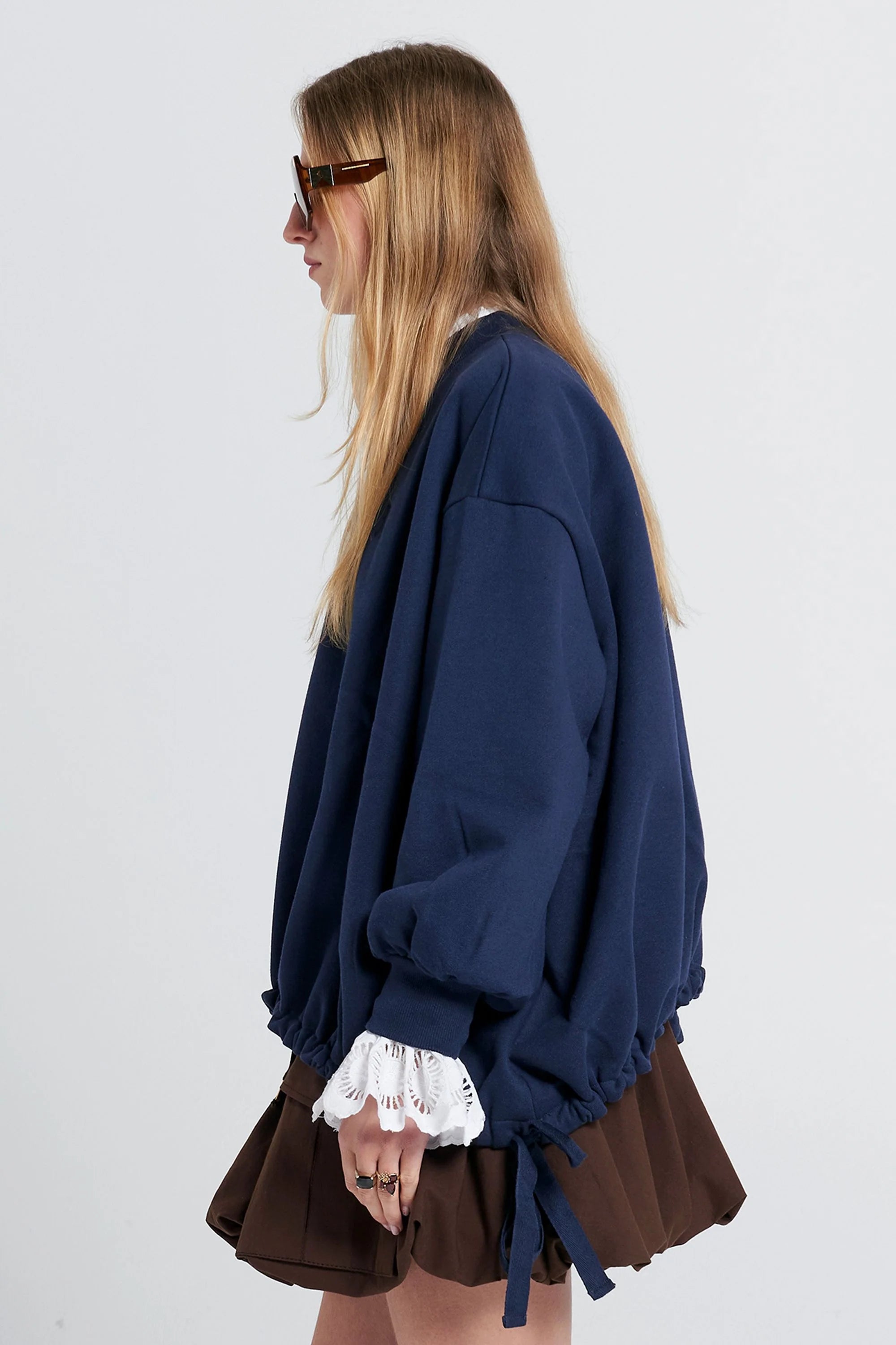 Karen Walker Fraternity Sweatshirt // Navy