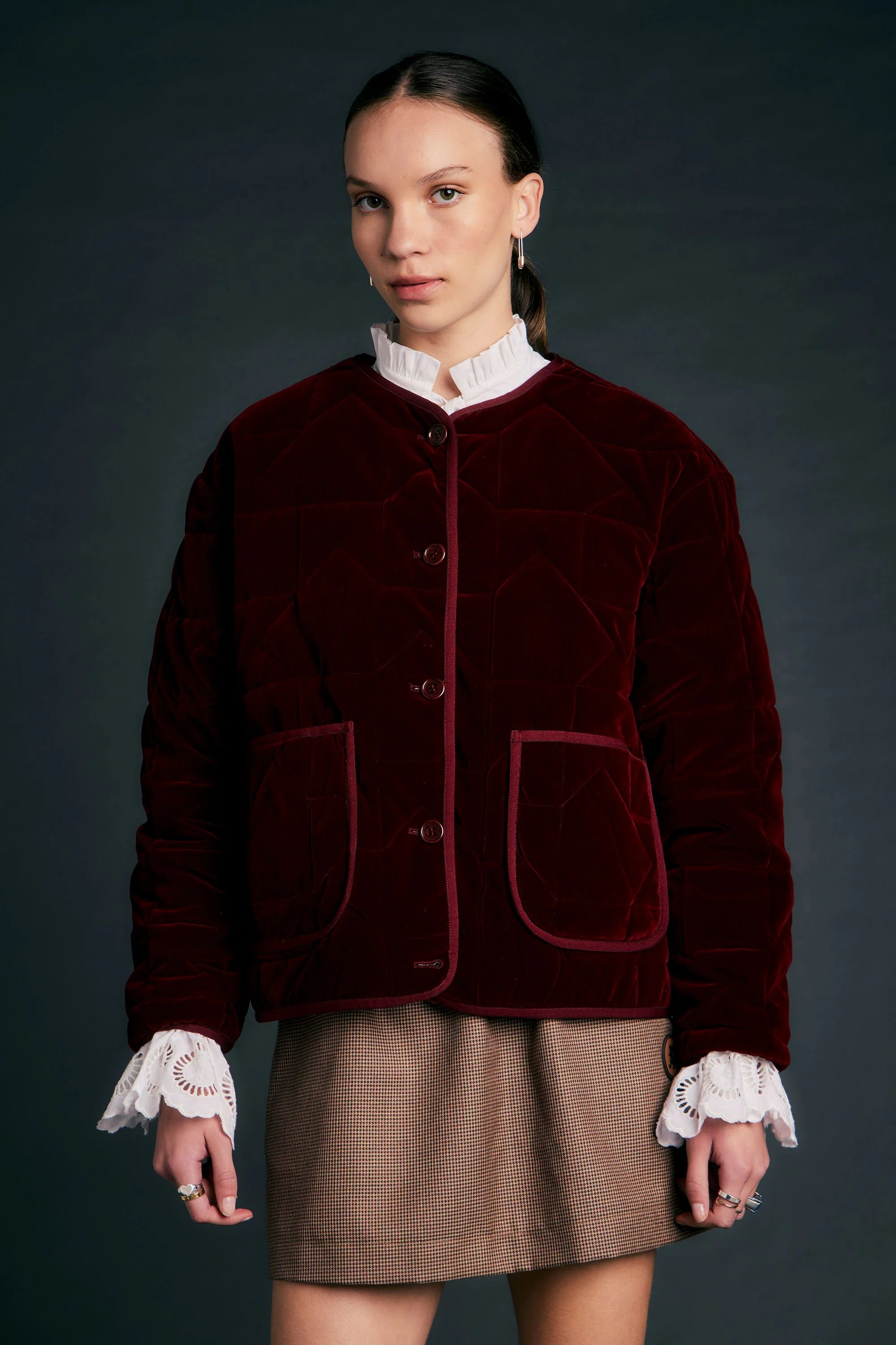 Karen Walker Ashford Jacket // Merlot