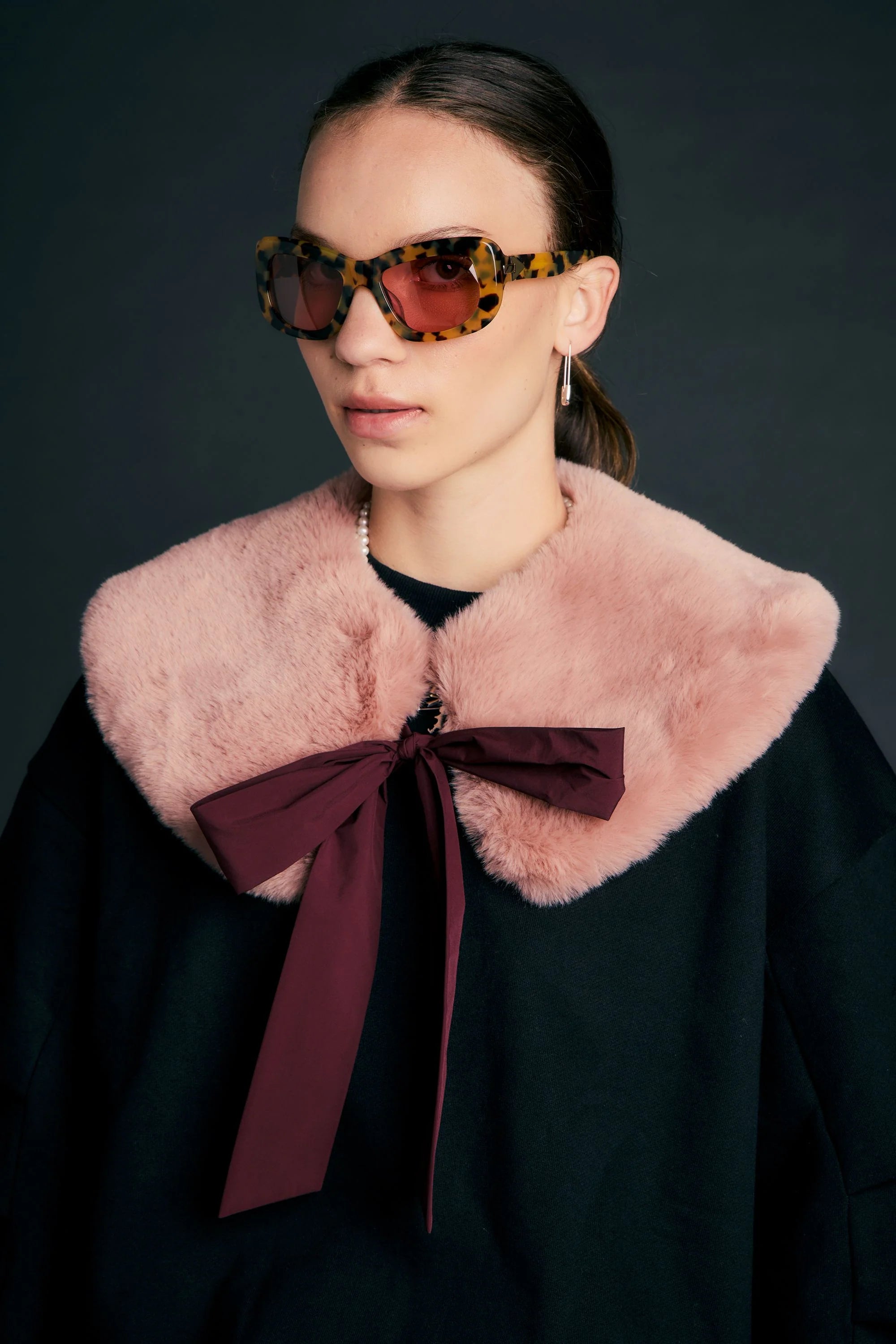 Karen Walker Runaway Collar // Dusty Rose