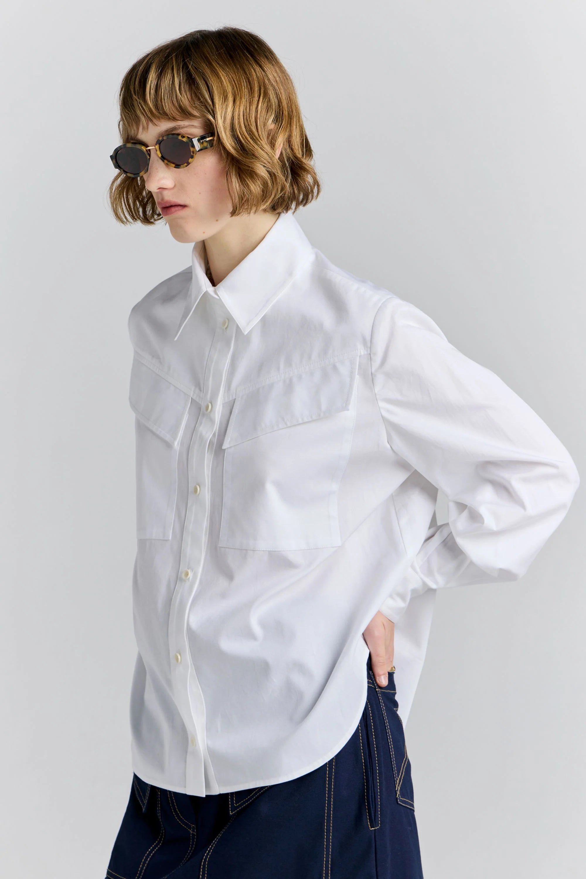 Karen Walker Squire Shirt // White