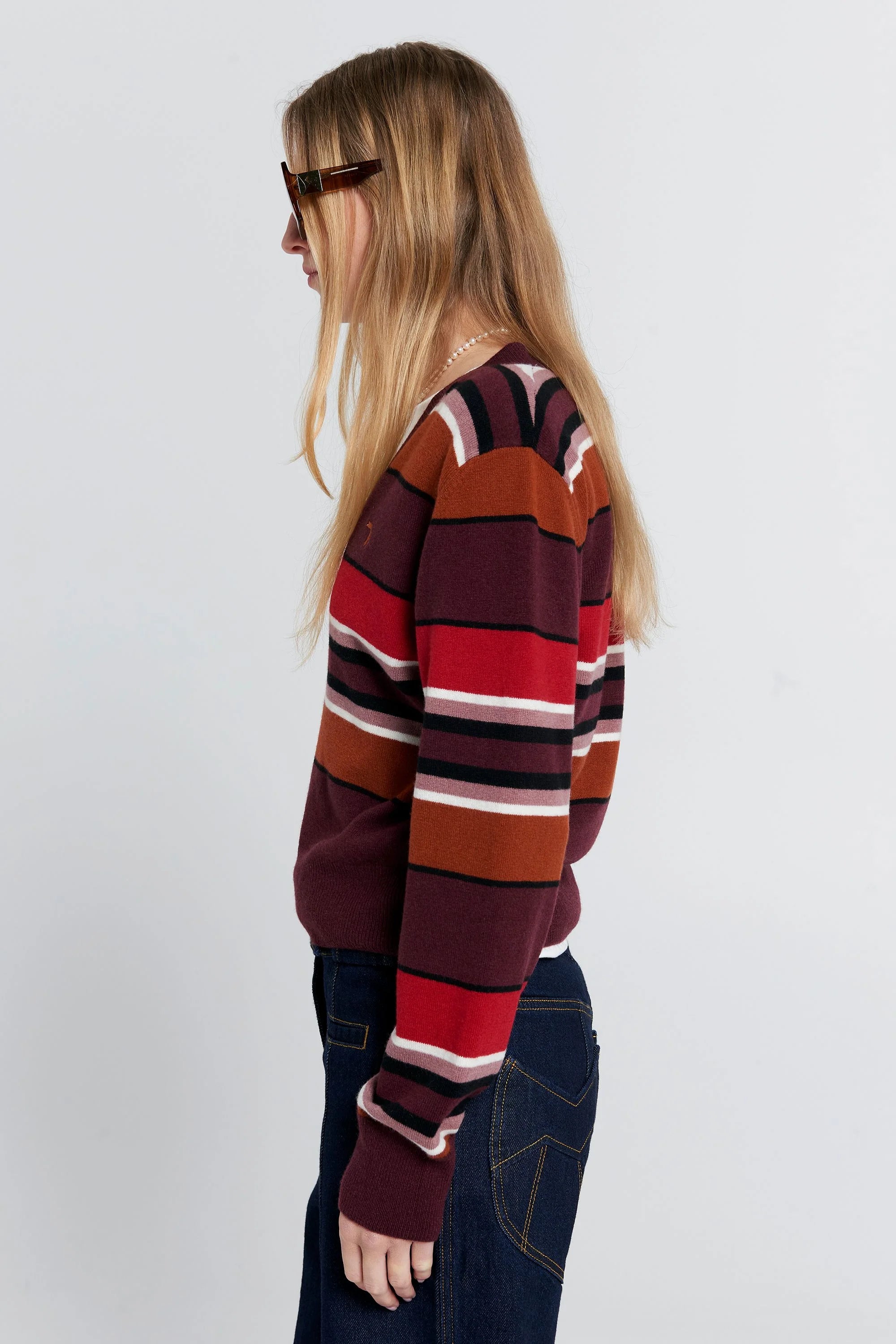 Karen Walker Colette Sweater // Poppy Stripe