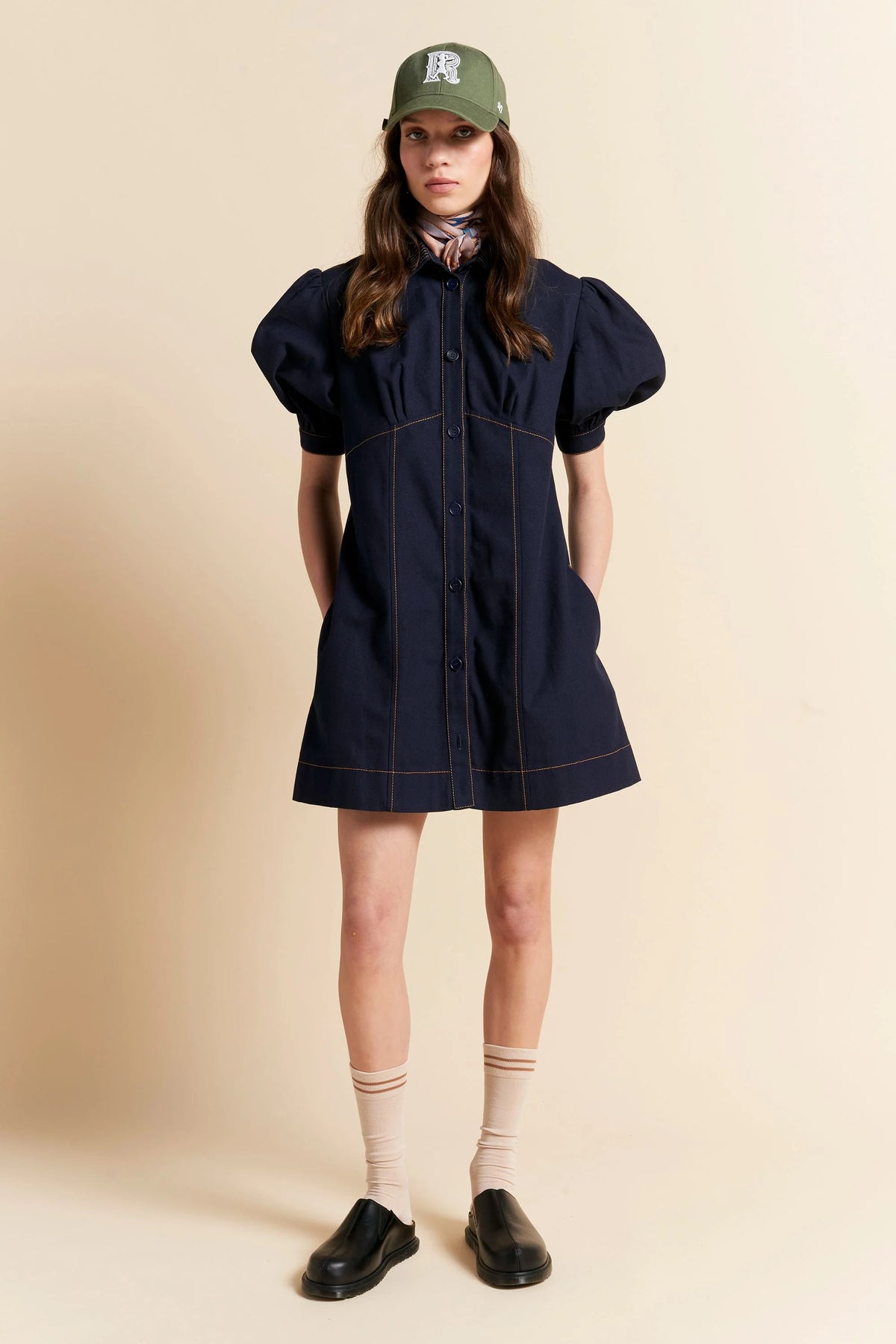 Karen Walker Delphine Dress // Navy