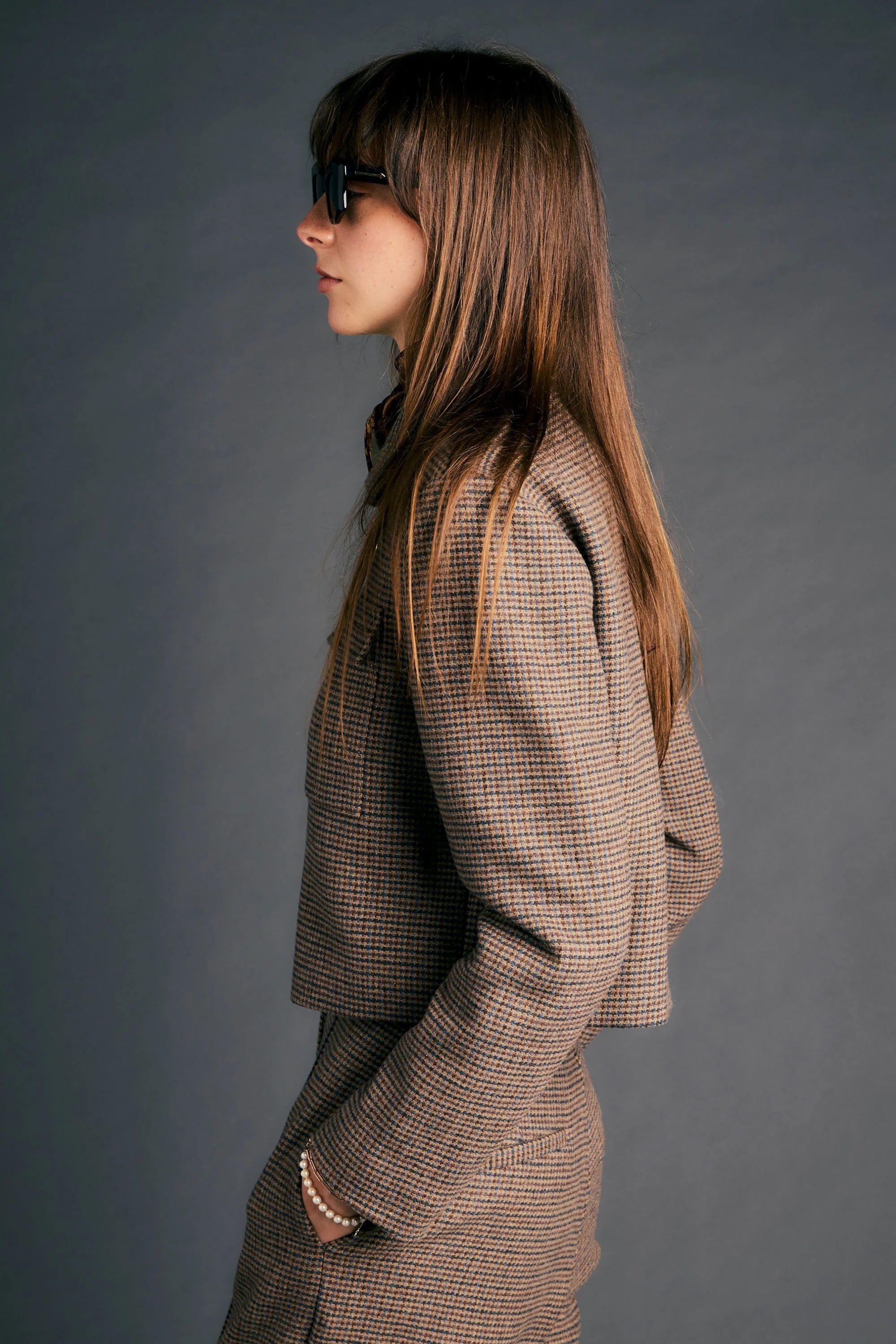 Karen Walker Landing Jacket // Brown Multi