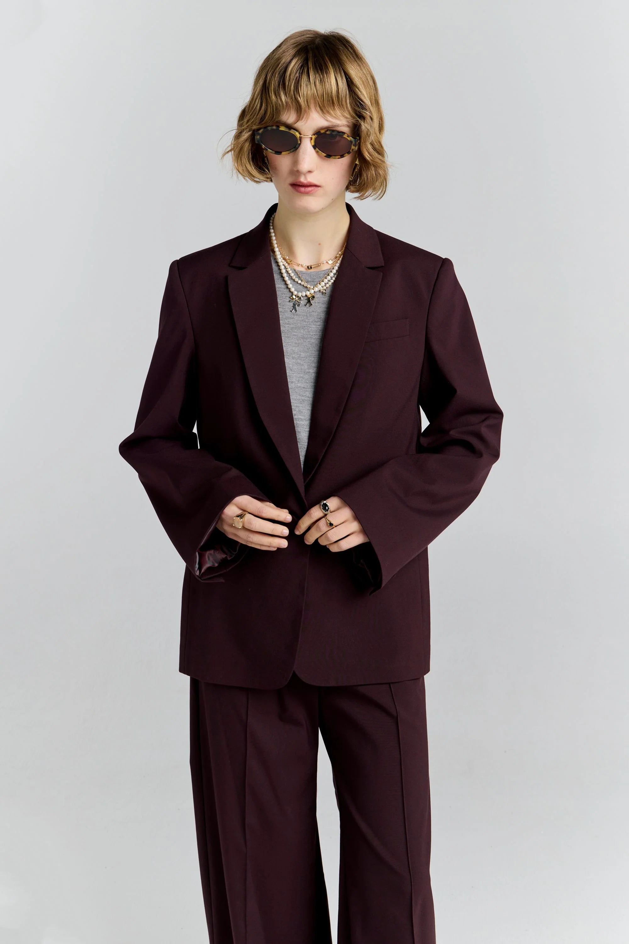 Karen Walker Frontier Jacket // Plum
