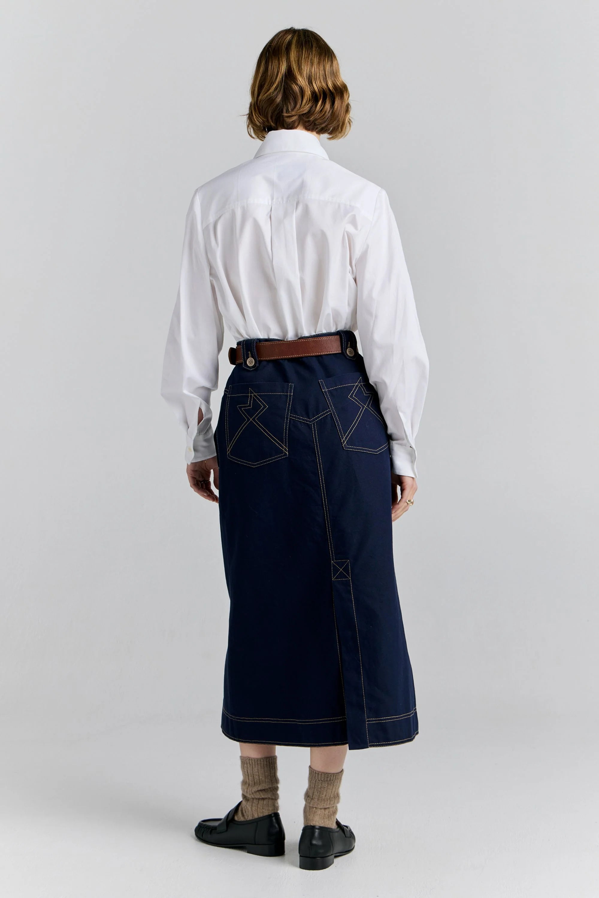 Karen Walker Wayfare Skirt // Navy