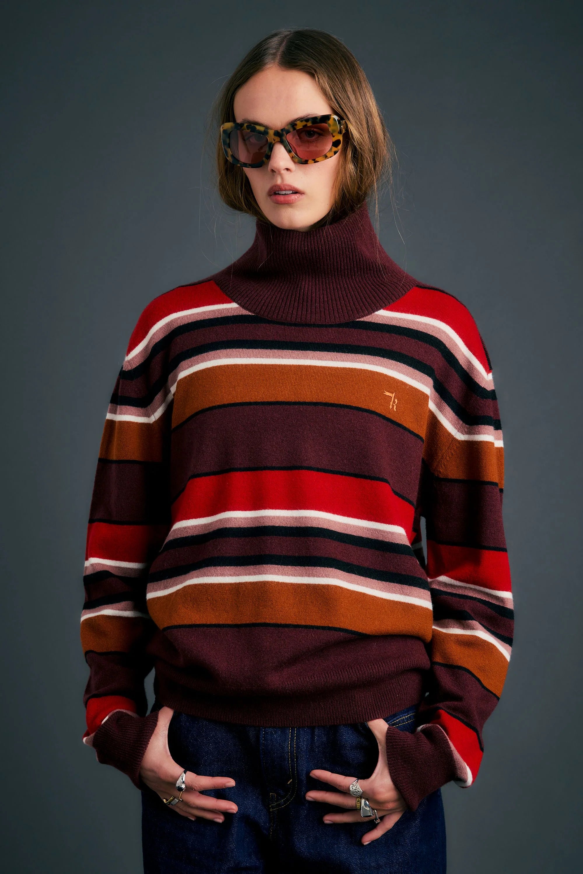 Karen Walker Margot Sweater // Poppy Stripe