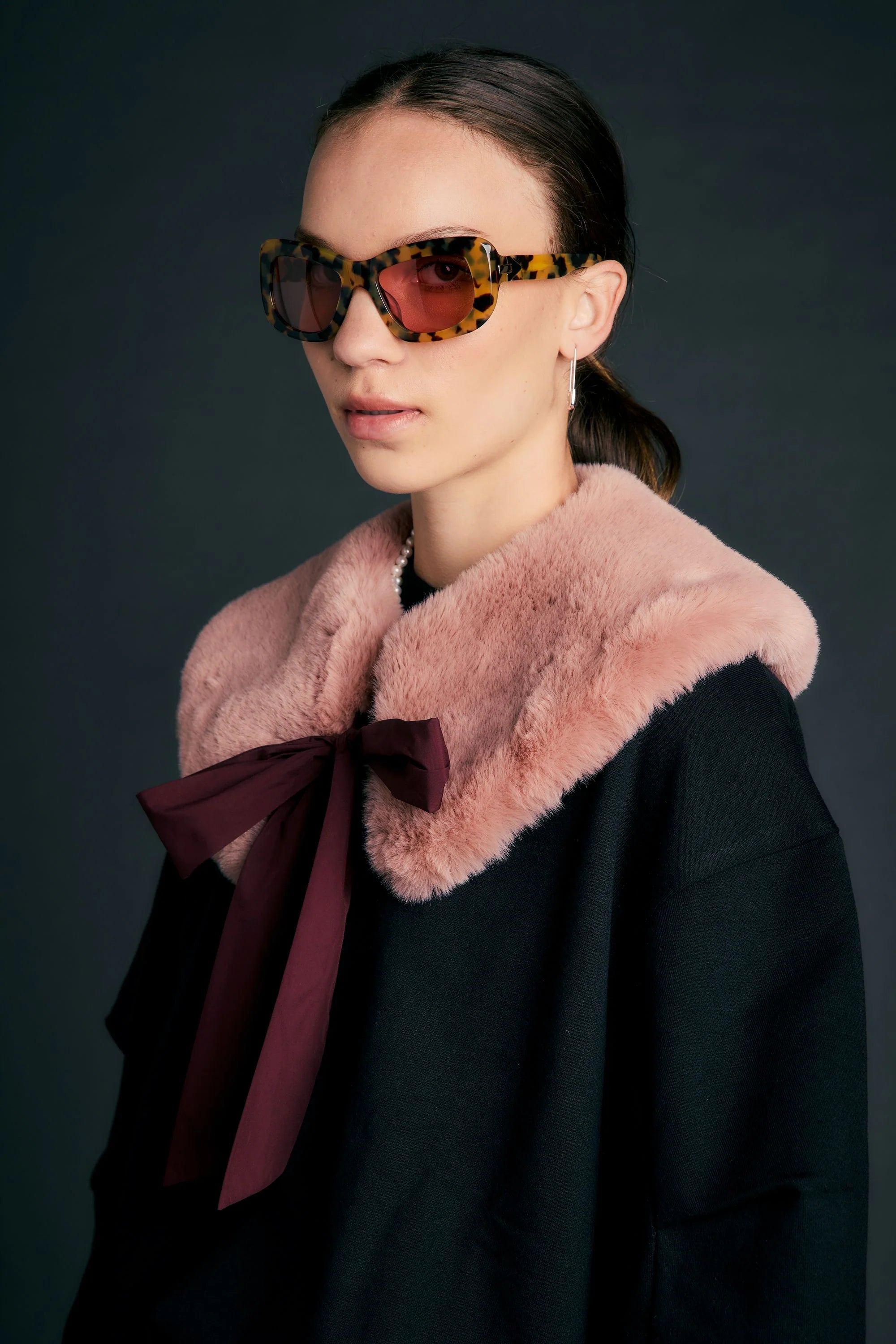 Karen Walker Runaway Collar // Dusty Rose