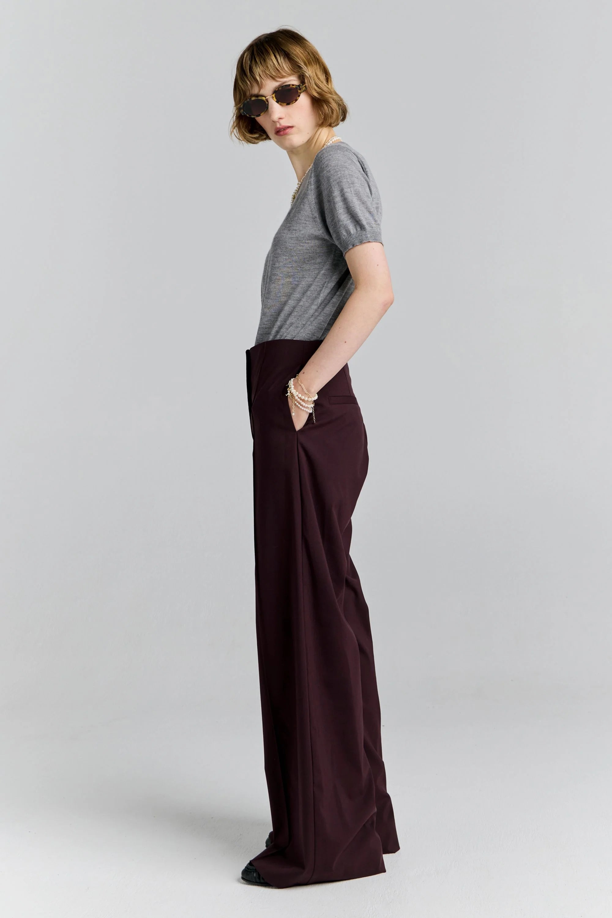 Karen Walker Vestige Trousers // Plum Suiting
