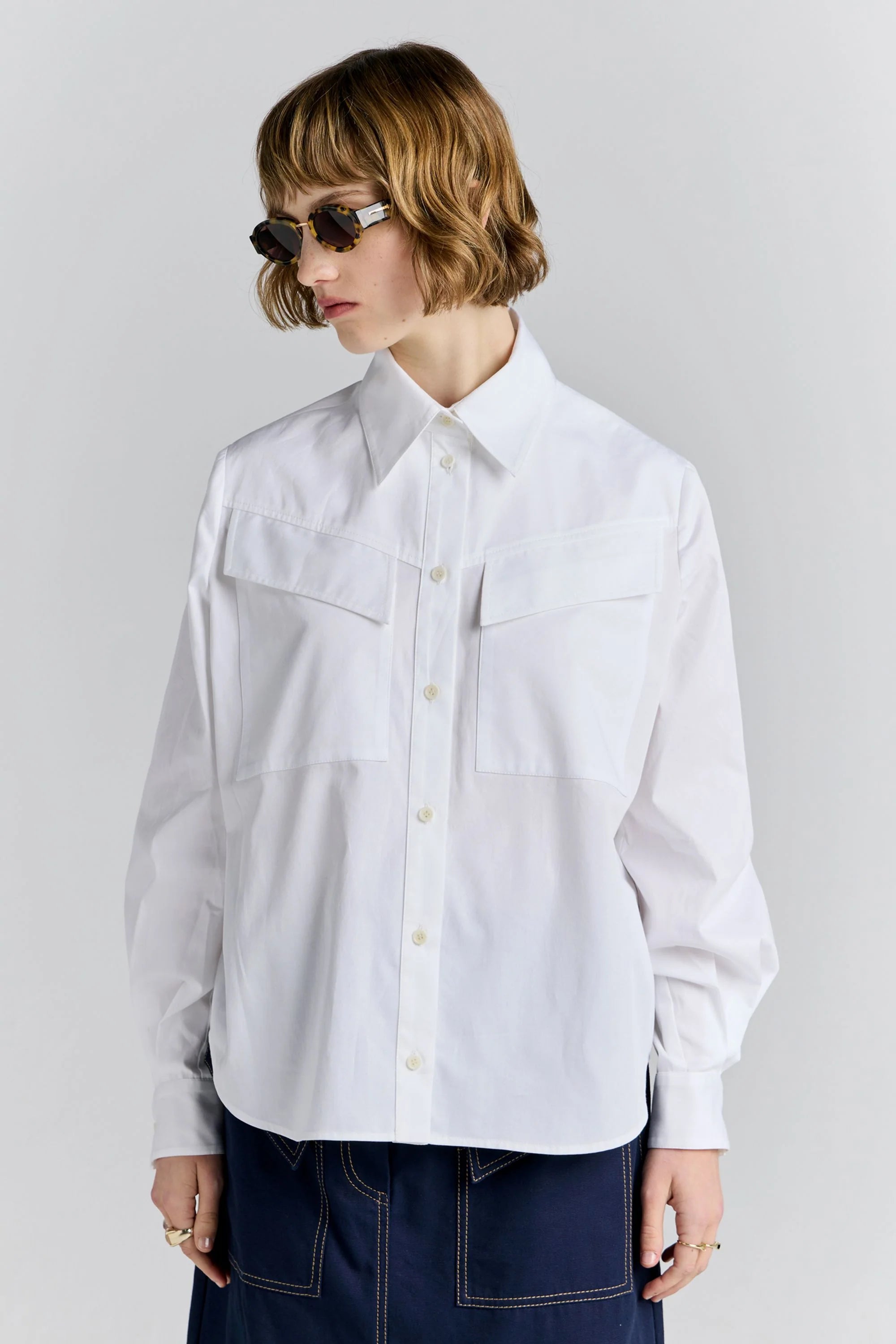 Karen Walker Squire Shirt // White