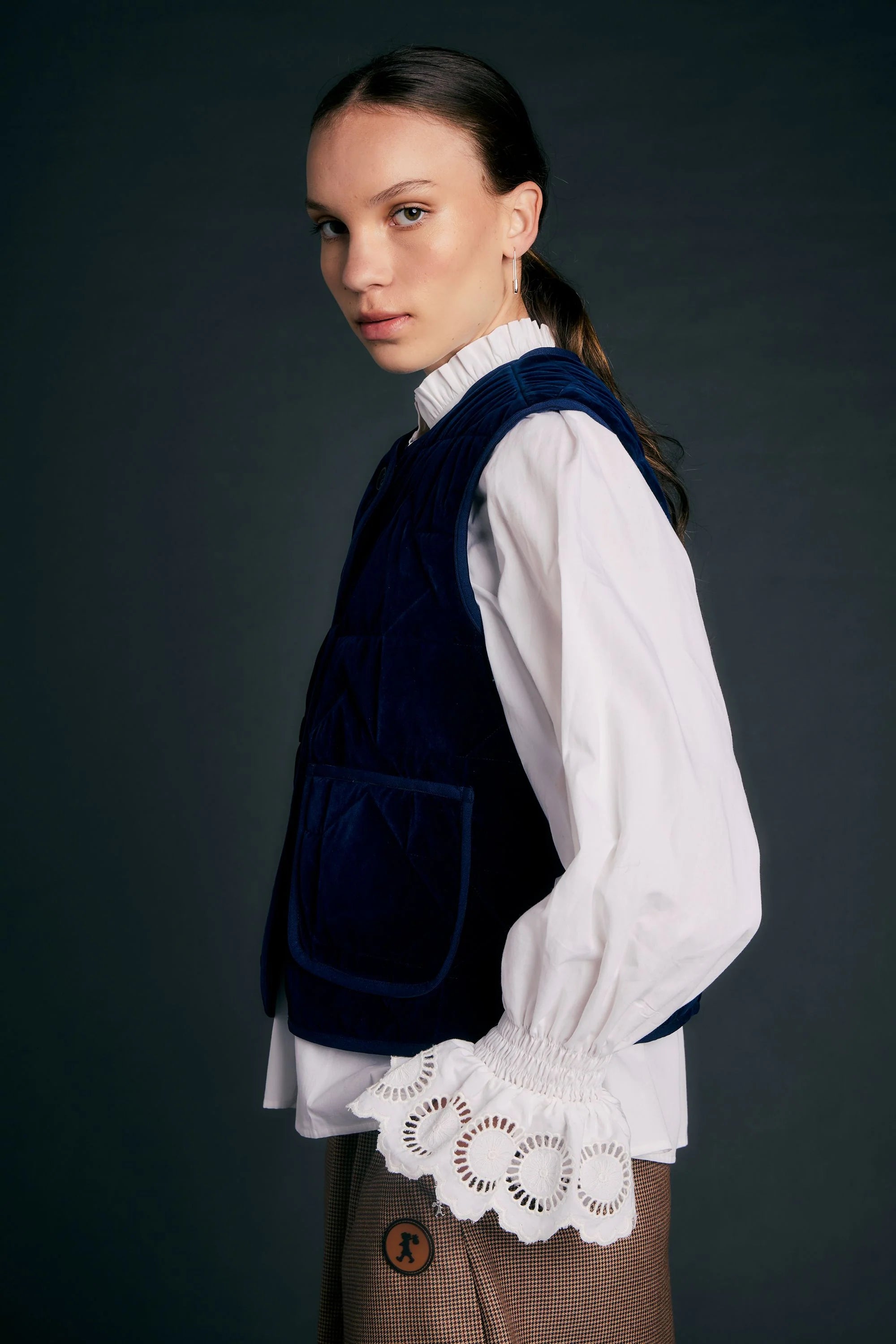 Karen Walker Ashford Vest // Navy