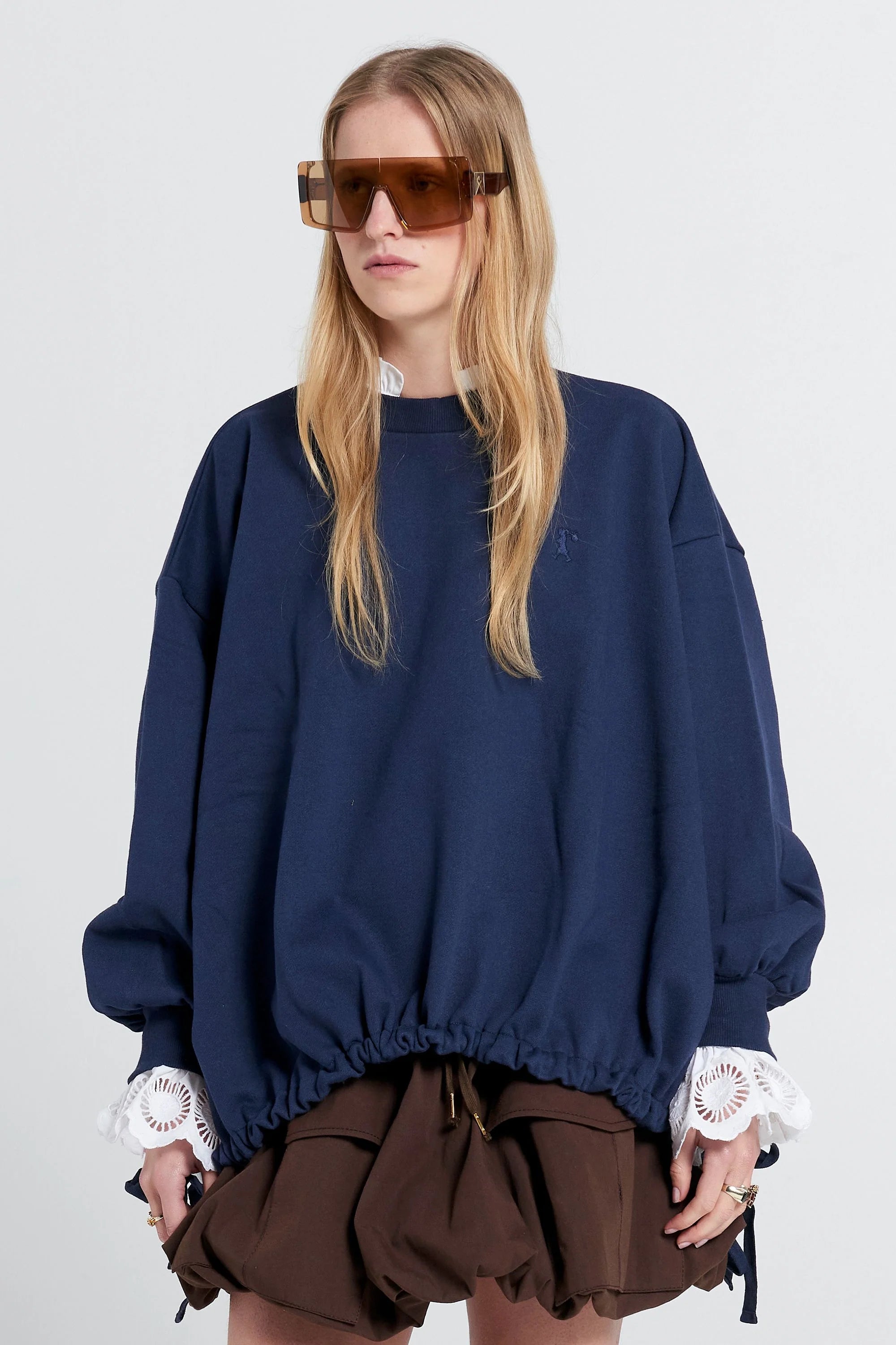Karen Walker Fraternity Sweatshirt // Navy