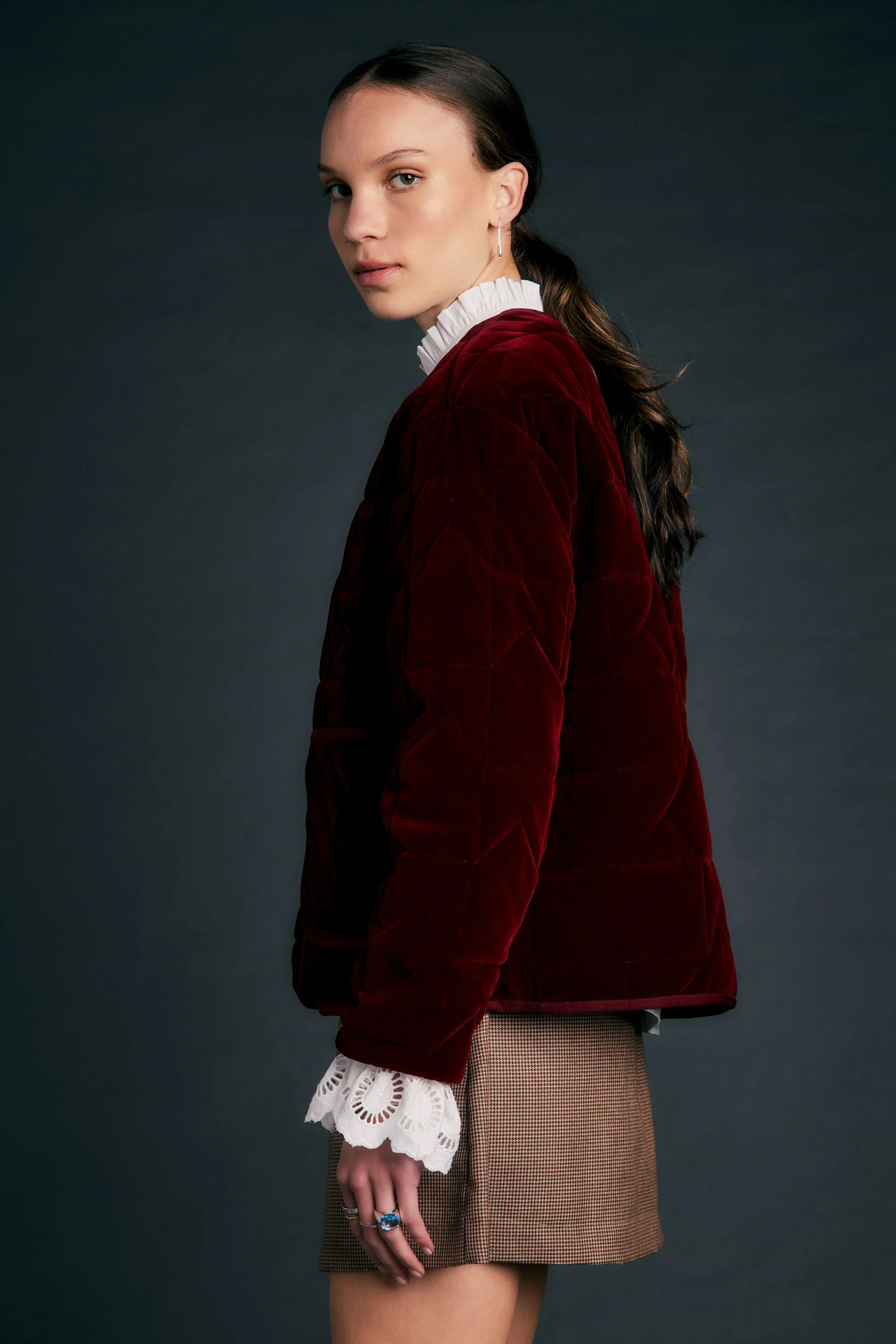 Karen Walker Ashford Jacket // Merlot