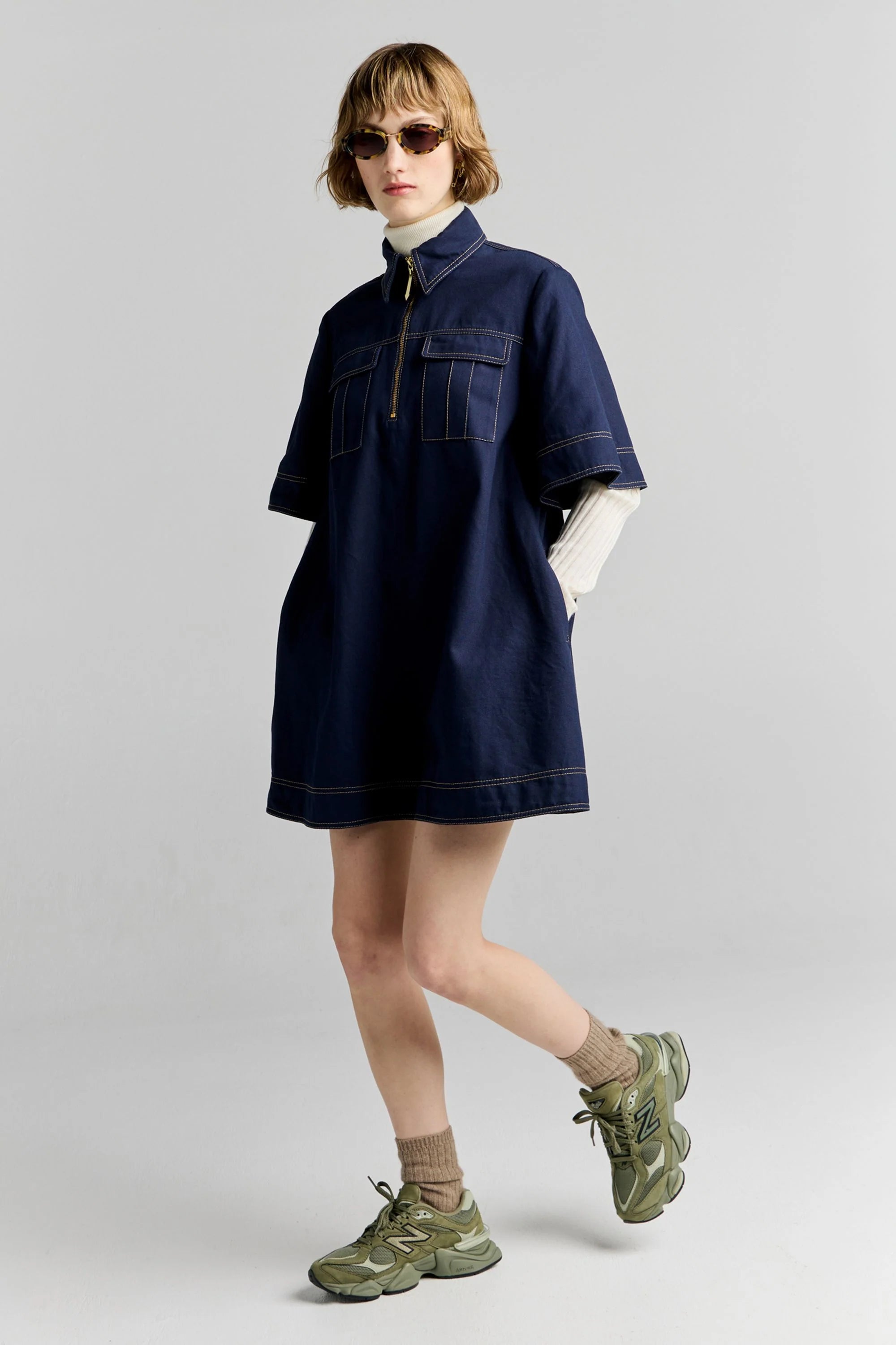 Karen Walker Tempest Dress // Navy
