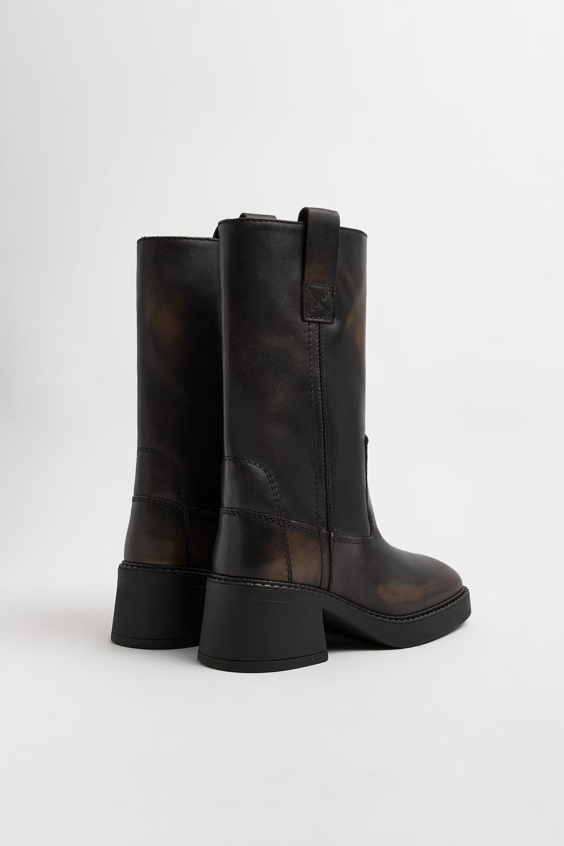 Miista Inaya Brushed Ankle Boots // Brown