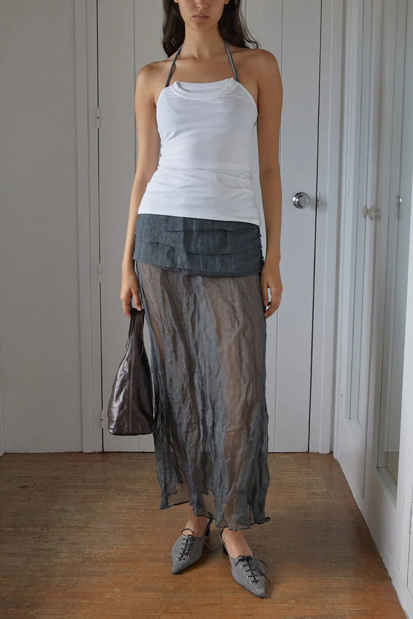 Paloma Wool Mae Skirt // Dark Grey