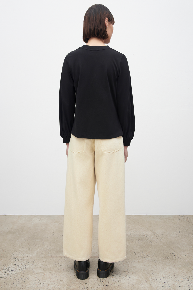 Kowtow Full Sleeve Top // Black