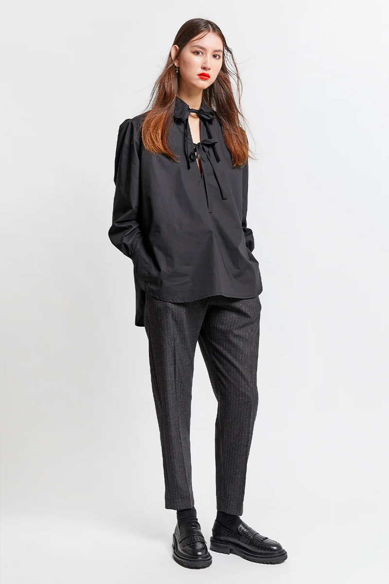 Karen Walker Highland Organic Top // Black