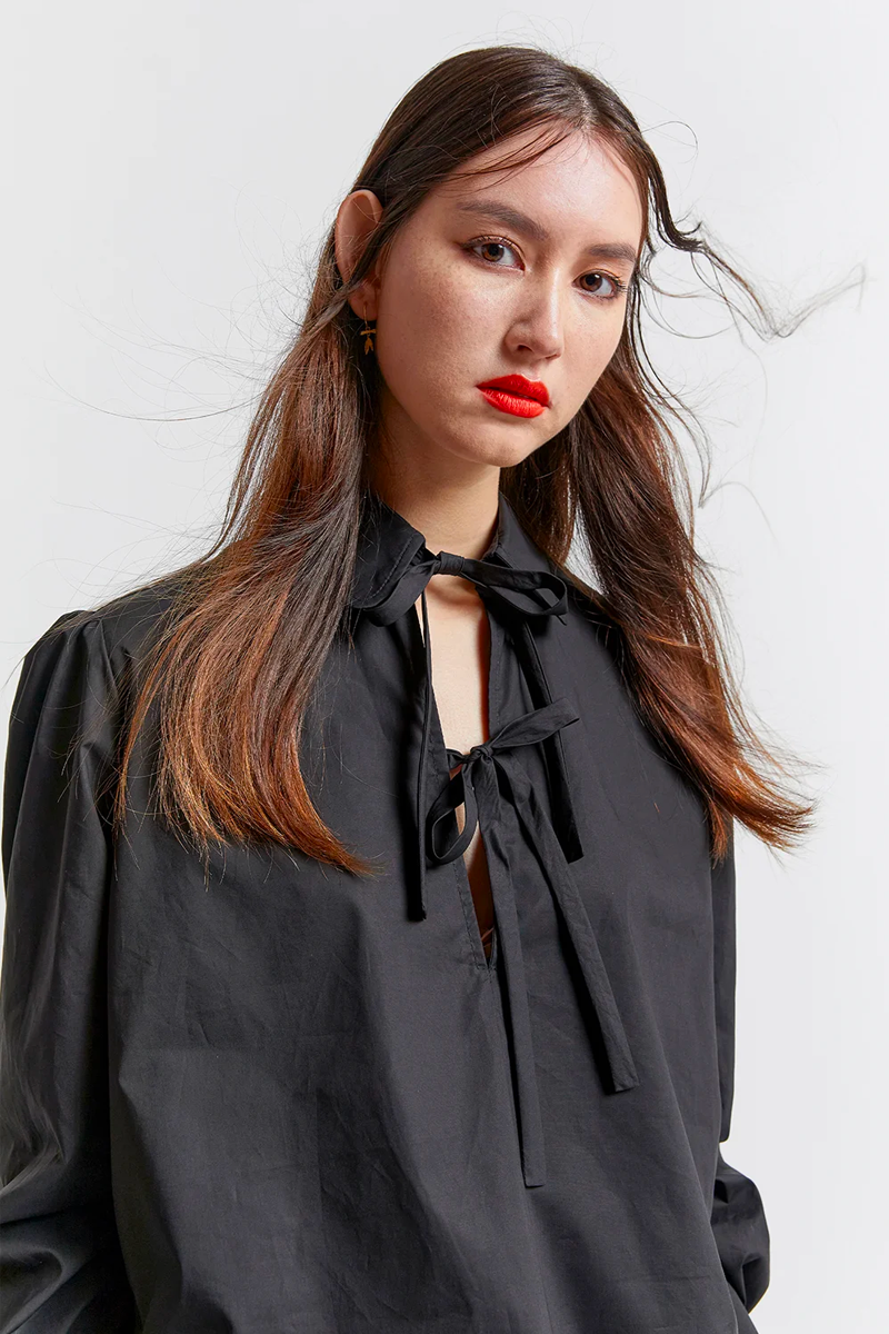 Karen Walker Highland Organic Top // Black