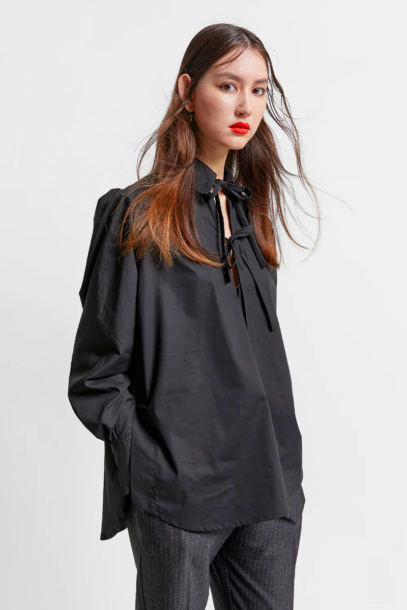 Karen Walker Highland Organic Top // Black