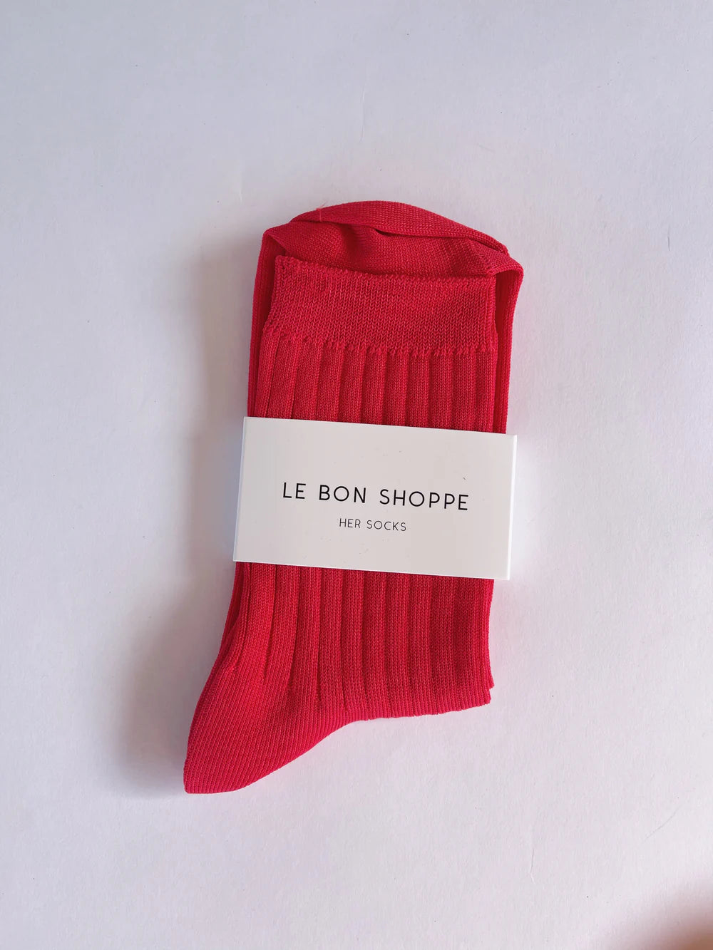 Le Bon Shoppe Her Socks MC Cotton // Classic Red