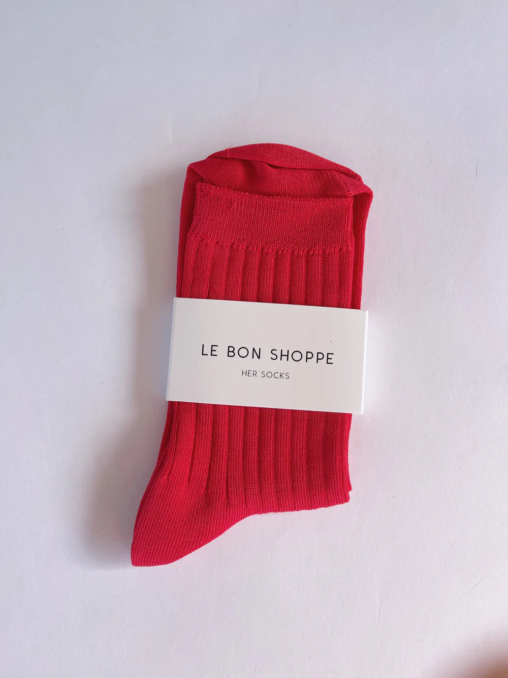 Le Bon Shoppe Her Socks MC Cotton //Classic Red