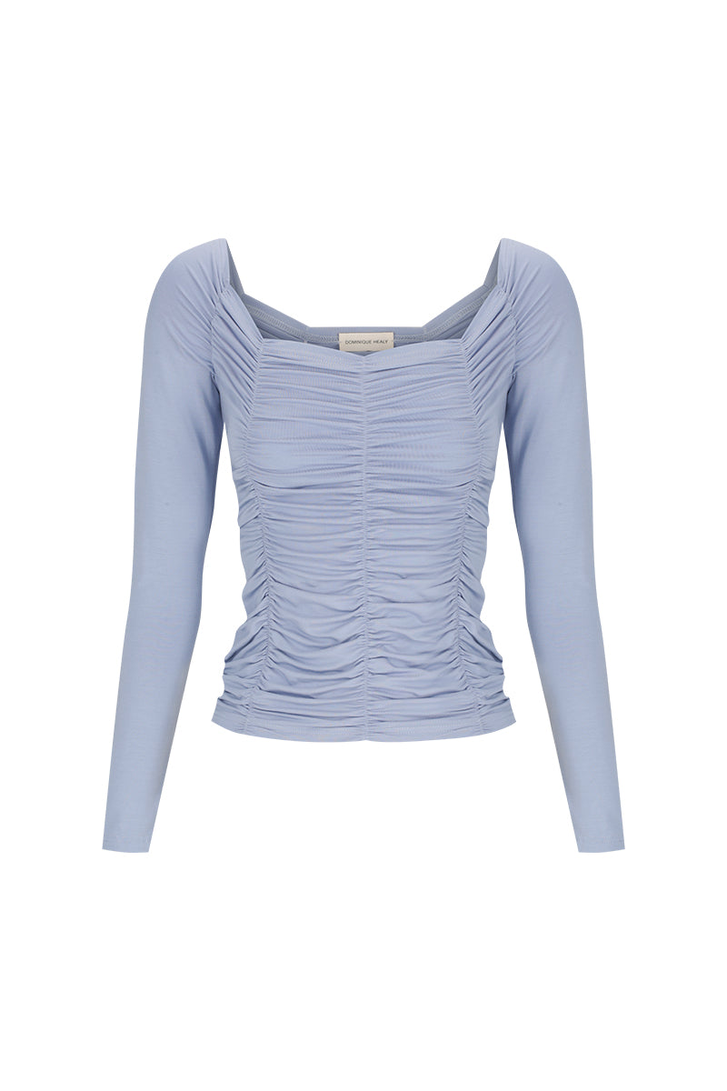 Dominique Healy Jolene L/S Top // Powder Blue