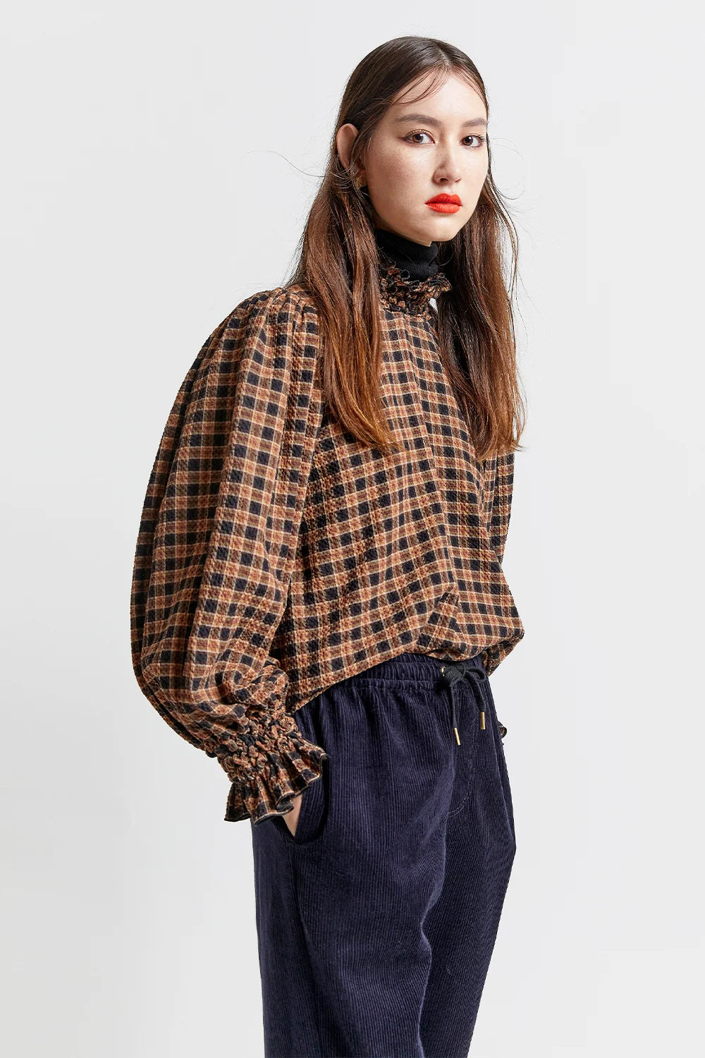 Karen Walker Juniper Top // Tobacco